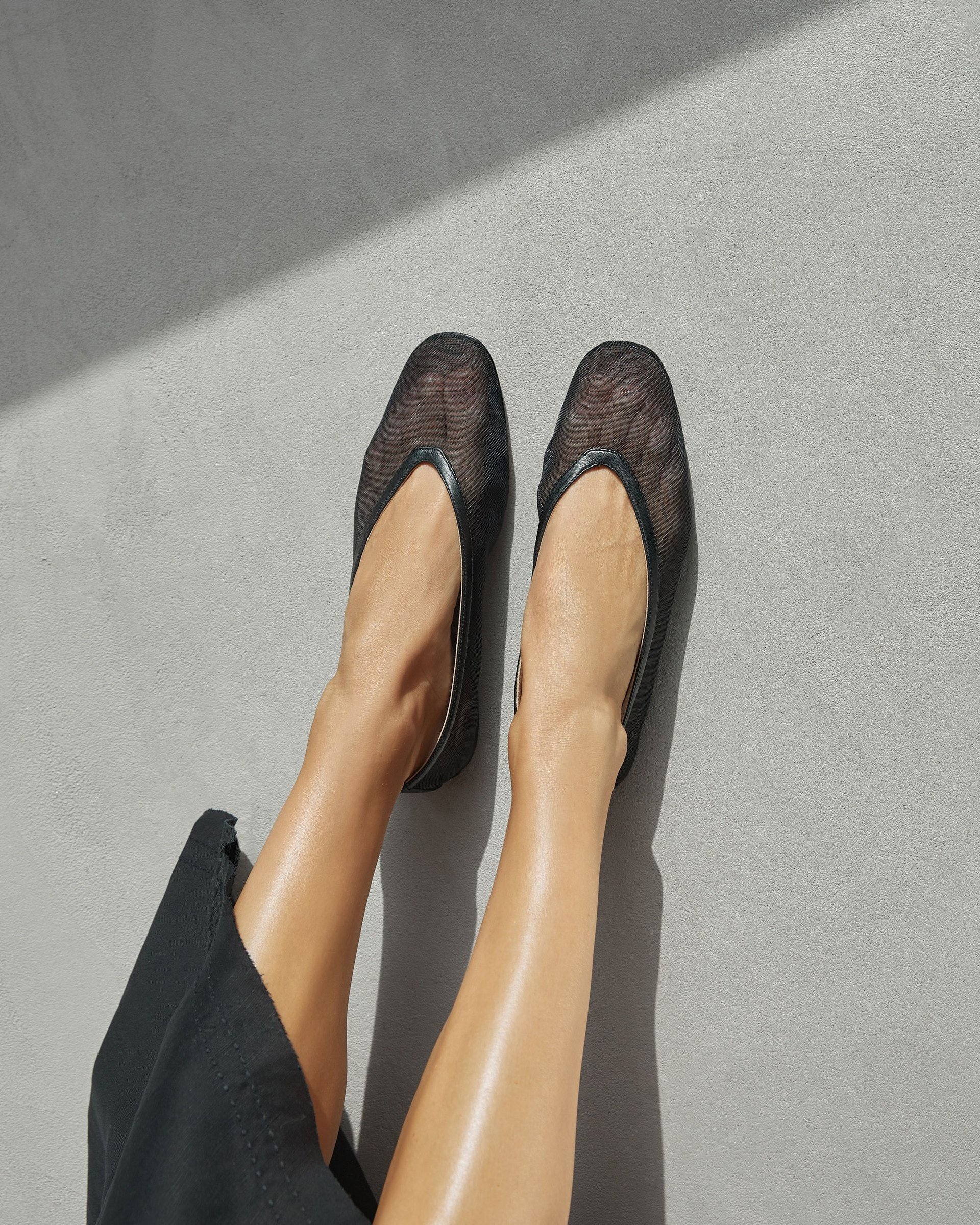 Черные текстильные балетки - Image 5 of 5