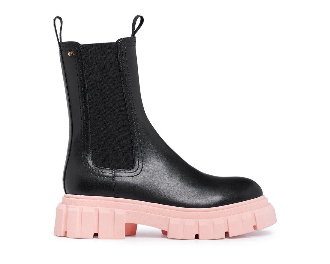 Черные кожаные челси - Main image