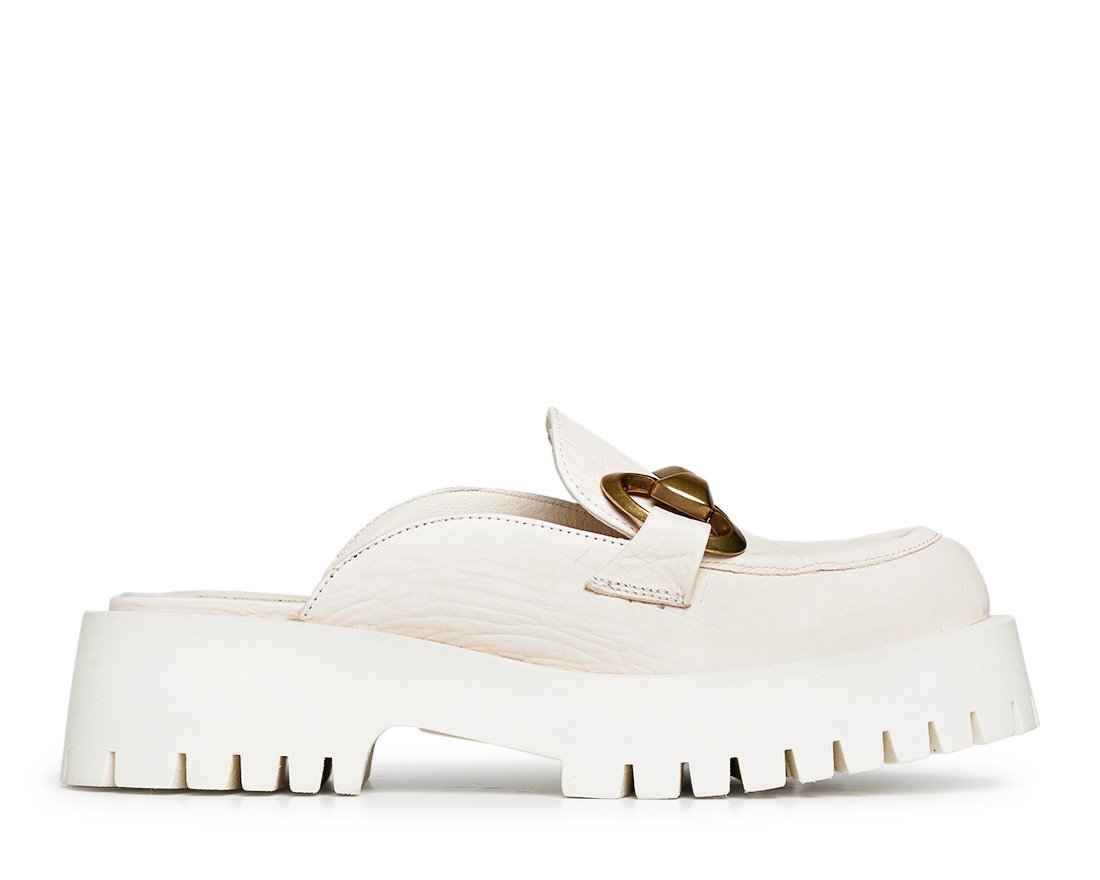 Белые кожаные слиперы - Main image