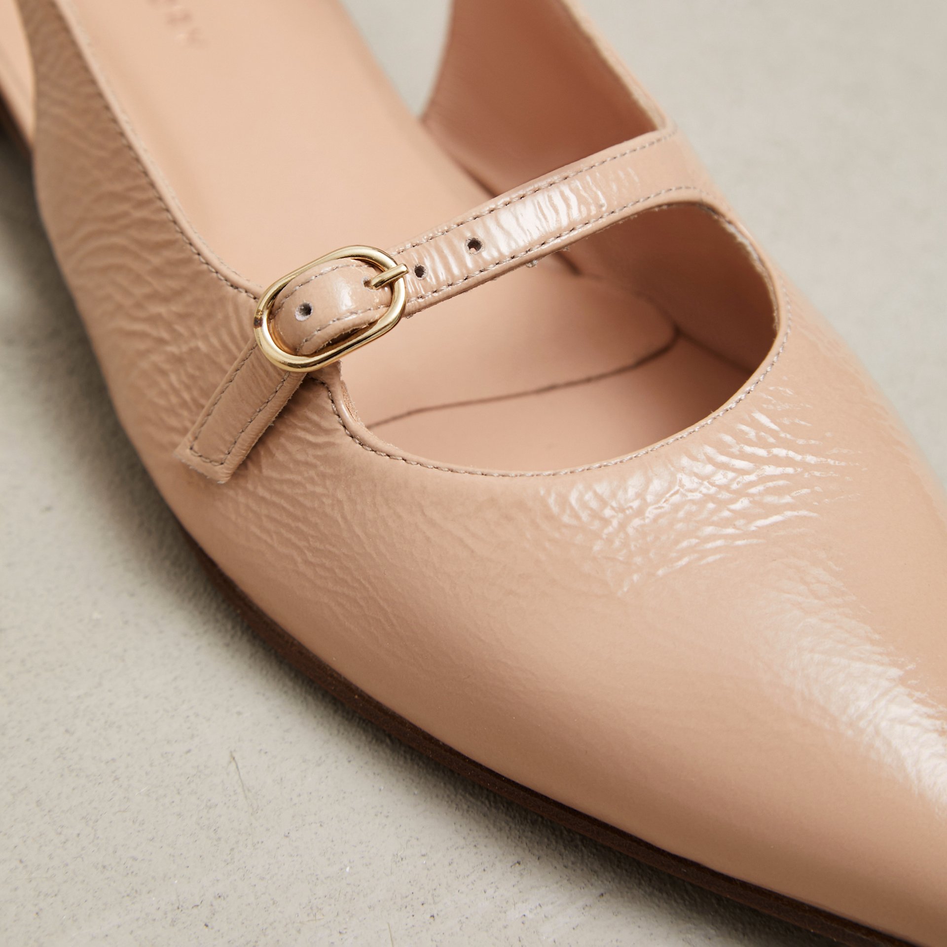 Бежевые кожаные туфли - Image 3 of 3