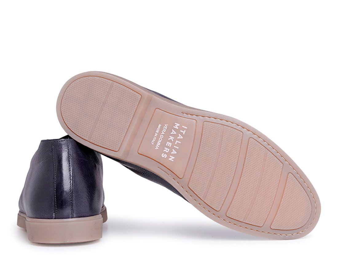 Мужские зимние темно-синие кожаные ботинки - Image 4 of 4