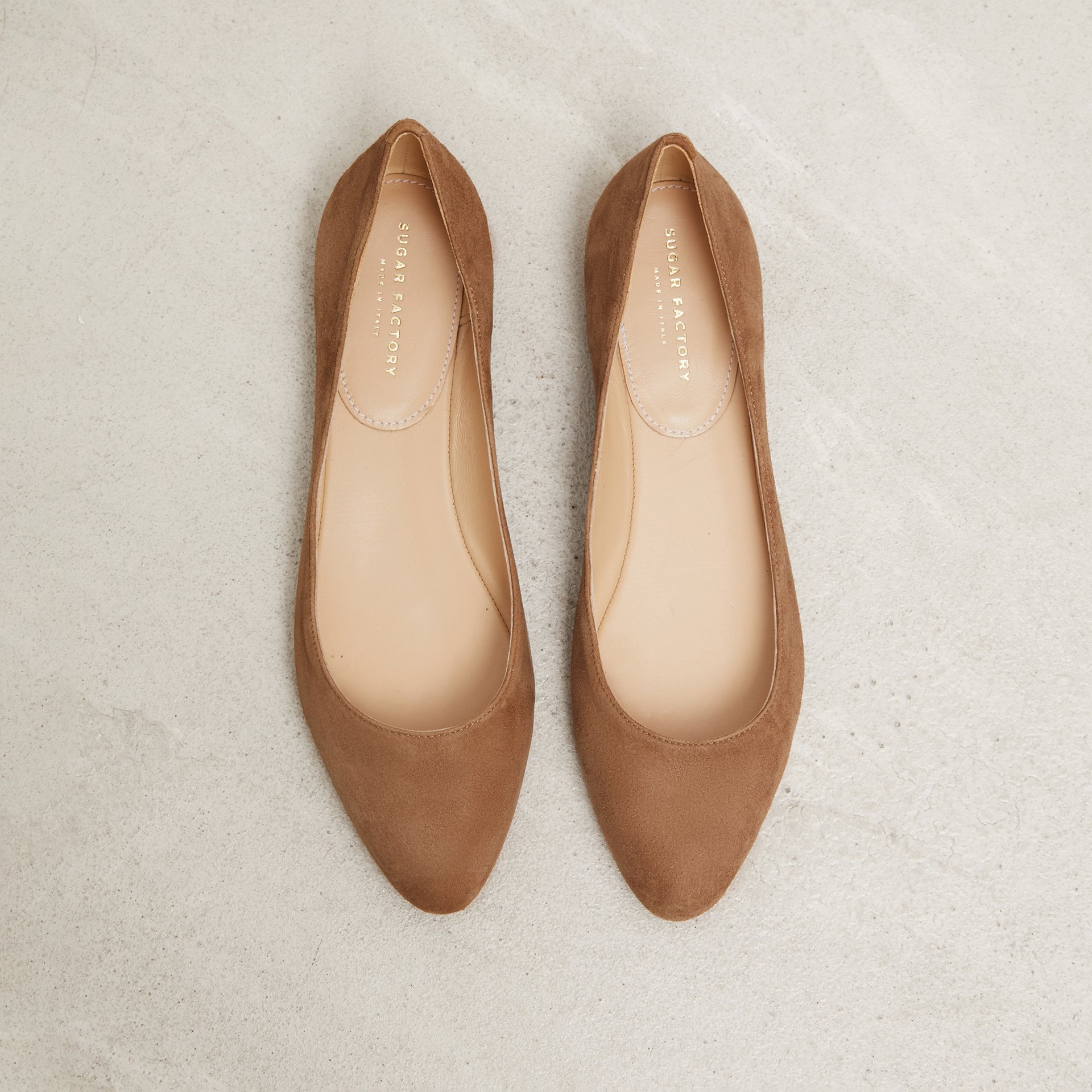 Коричневые замшевые балетки - Image 2 of 5