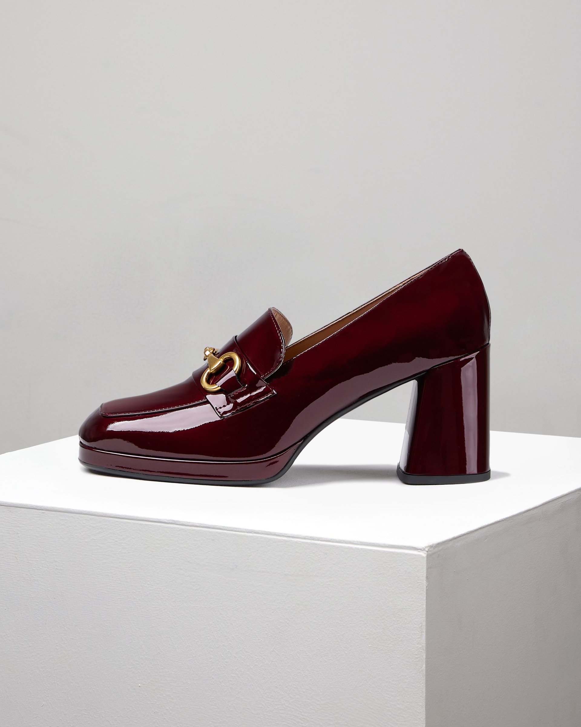 Бордовые кожаные туфли - Main image