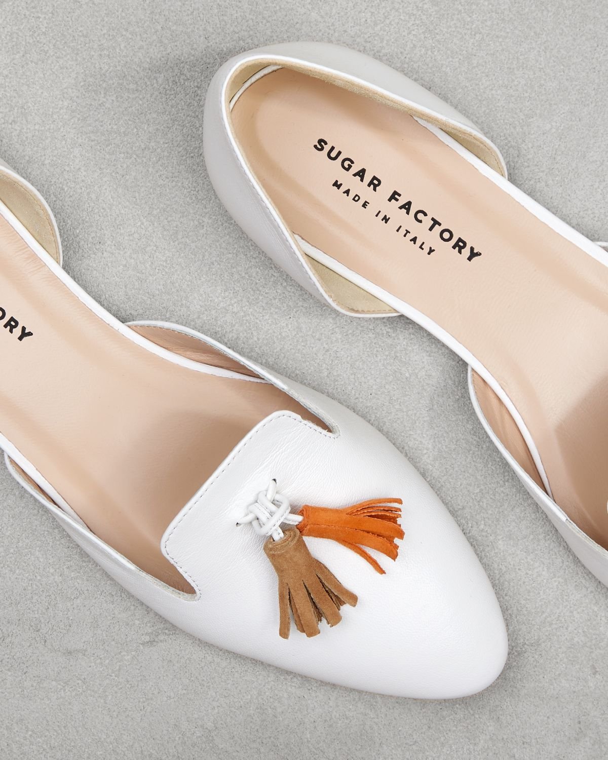 Белые кожаные балетки - Image 4 of 6