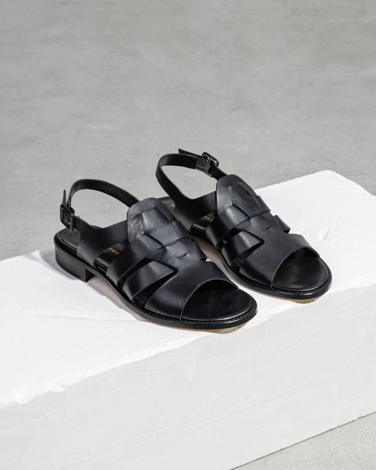 Черные кожаные сандалии - Image 3 of 6