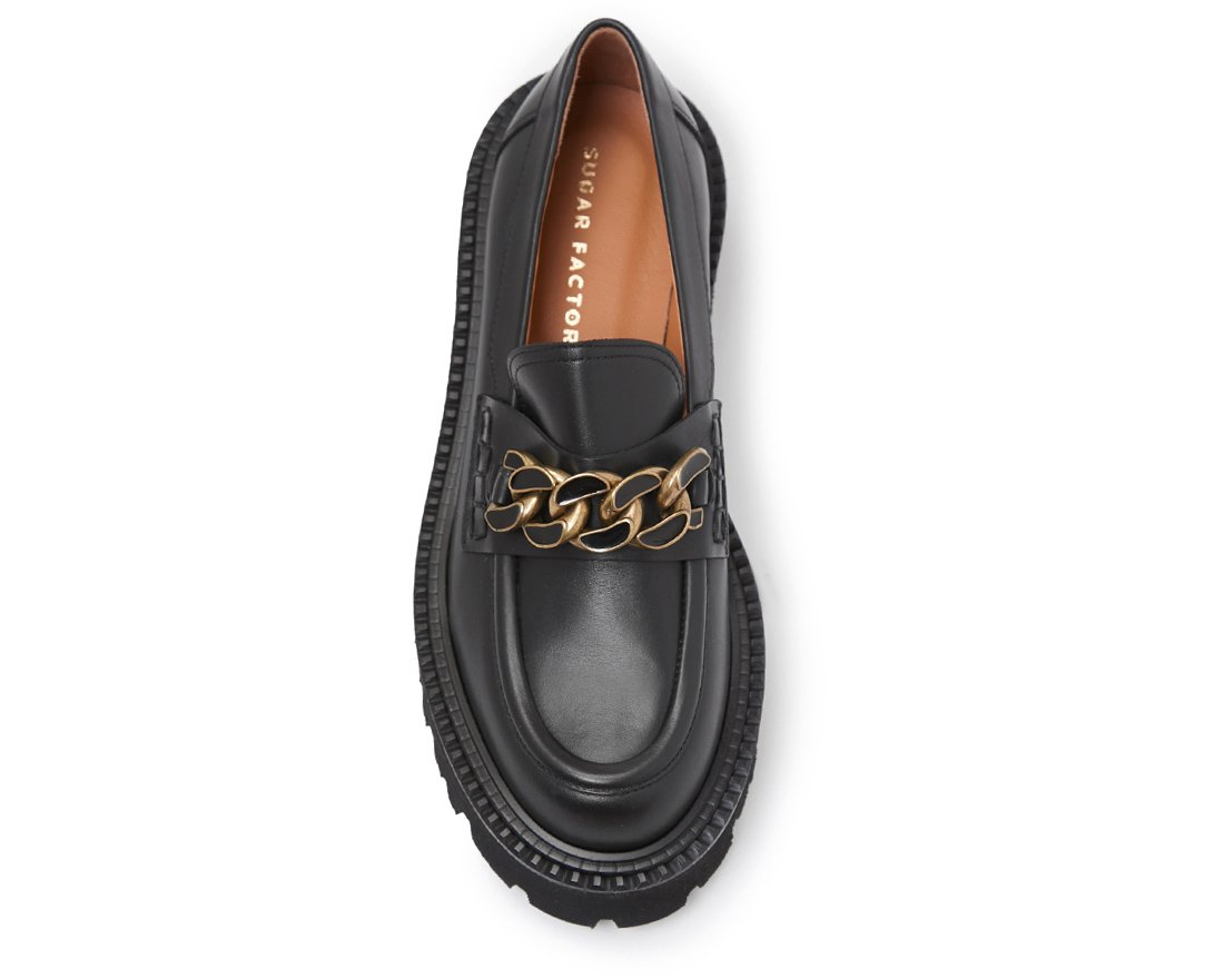 Черные кожаные лоферы - Image 4 of 5