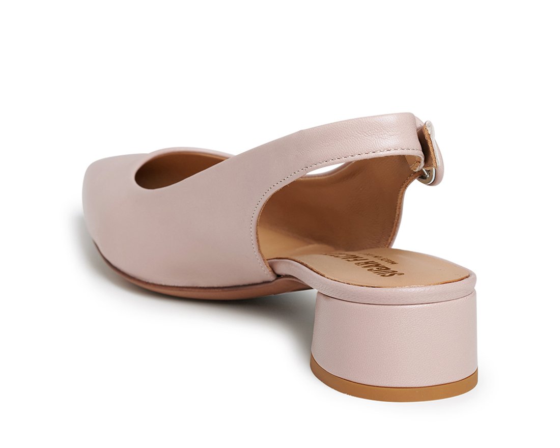 Бежевые кожаные туфли - Image 3 of 5