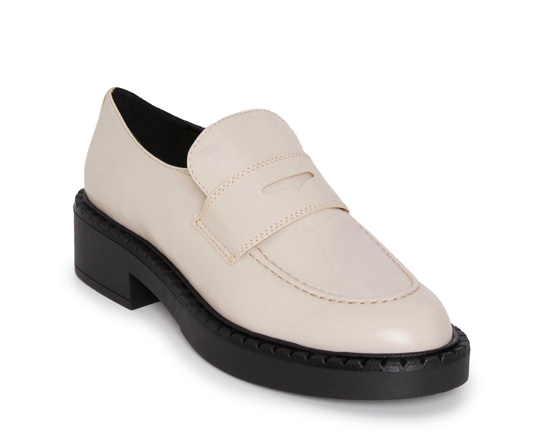 Бежевые кожаные лоферы - Image 3 of 4