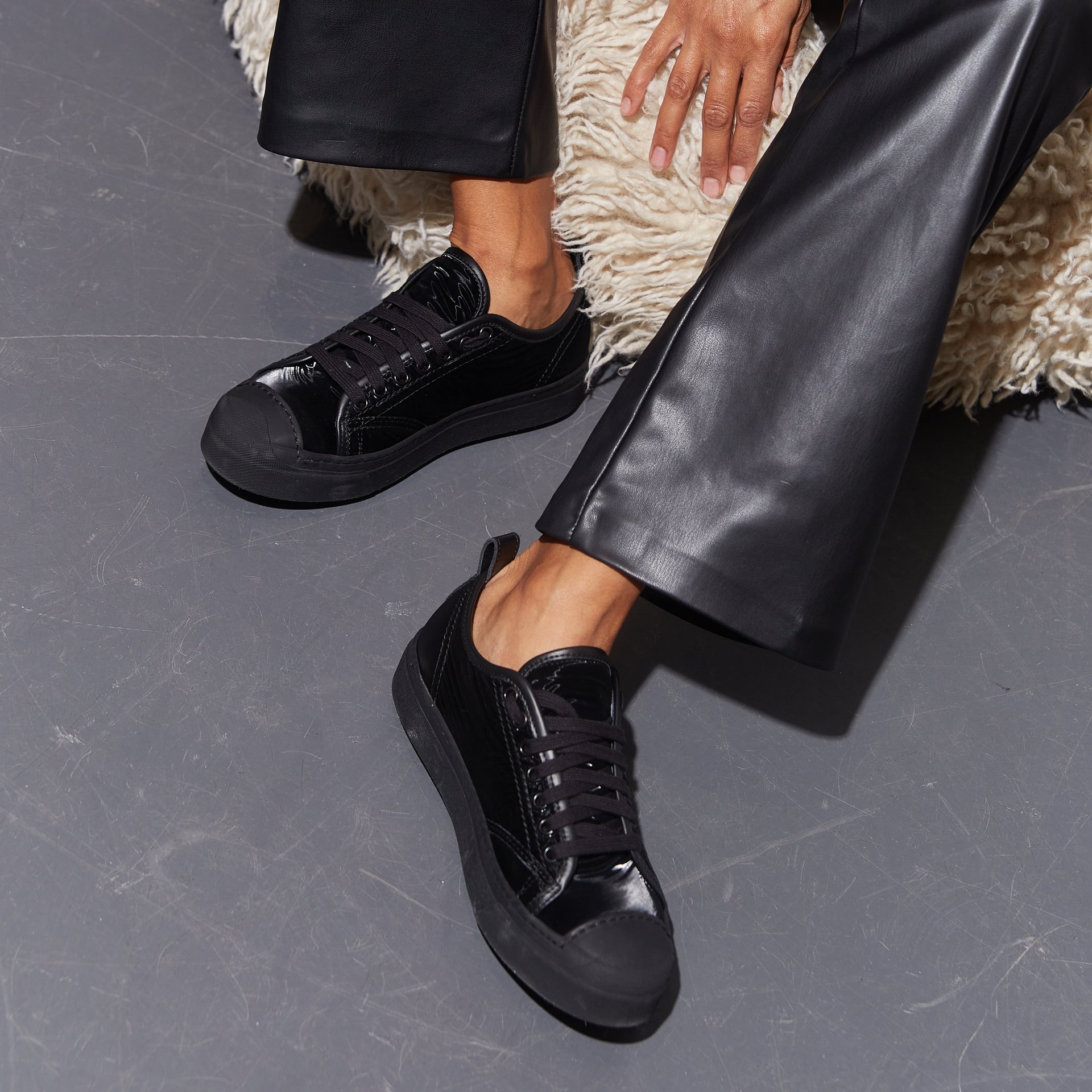 Черные текстильные кеды - Image 5 of 5