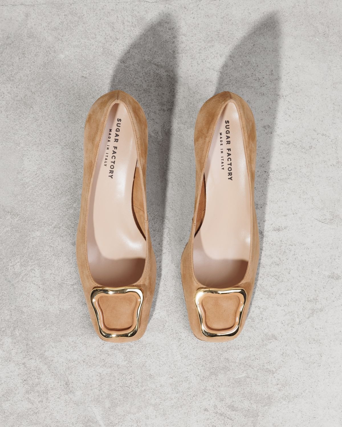 Бежевые замшевые туфли - Image 3 of 4