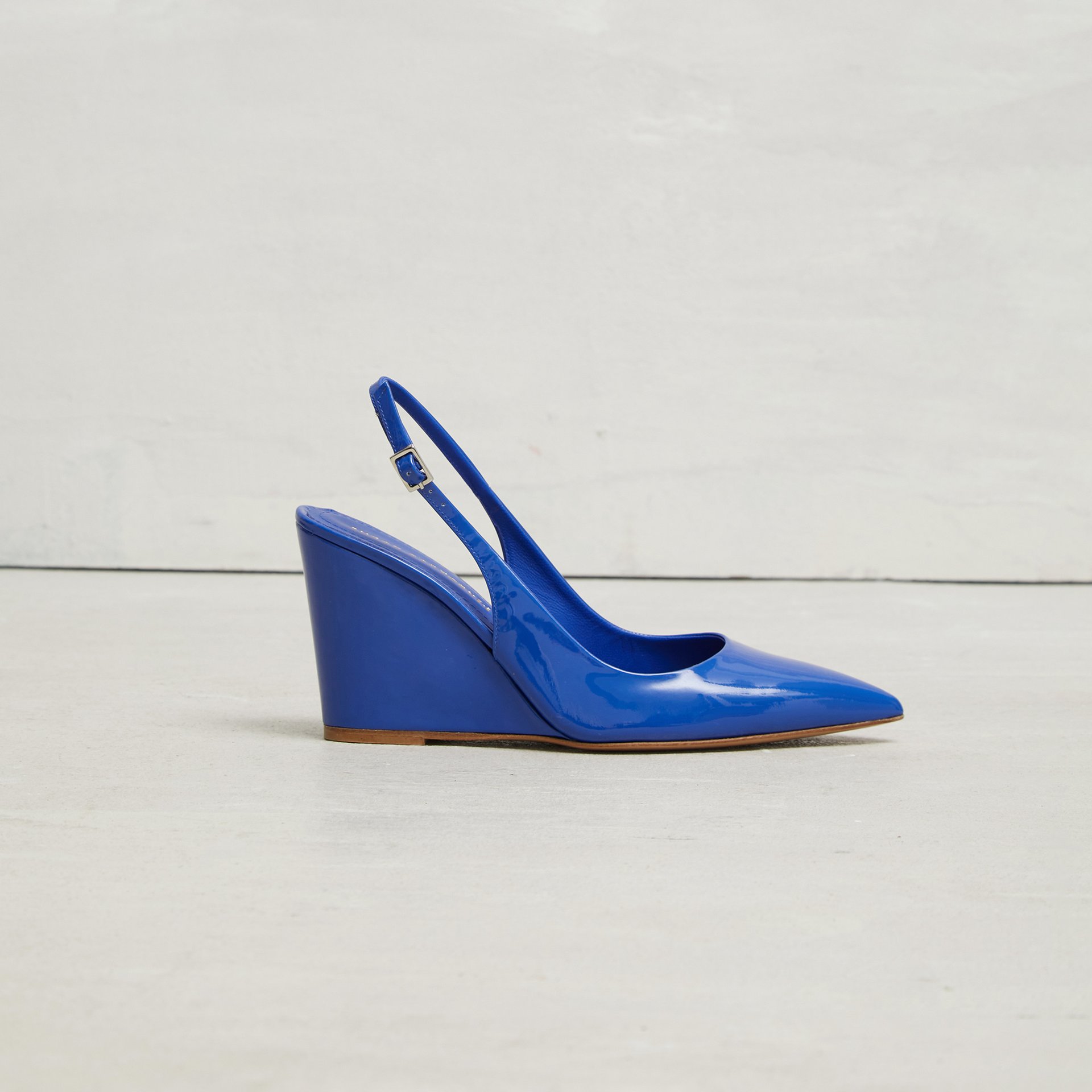 Синие кожаные туфли - Main image