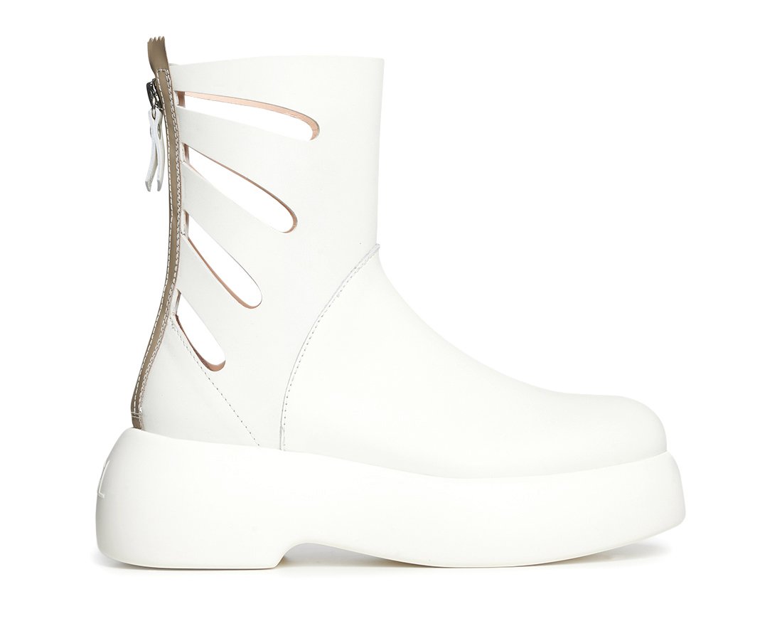 Белые кожаные ботинки - Main image