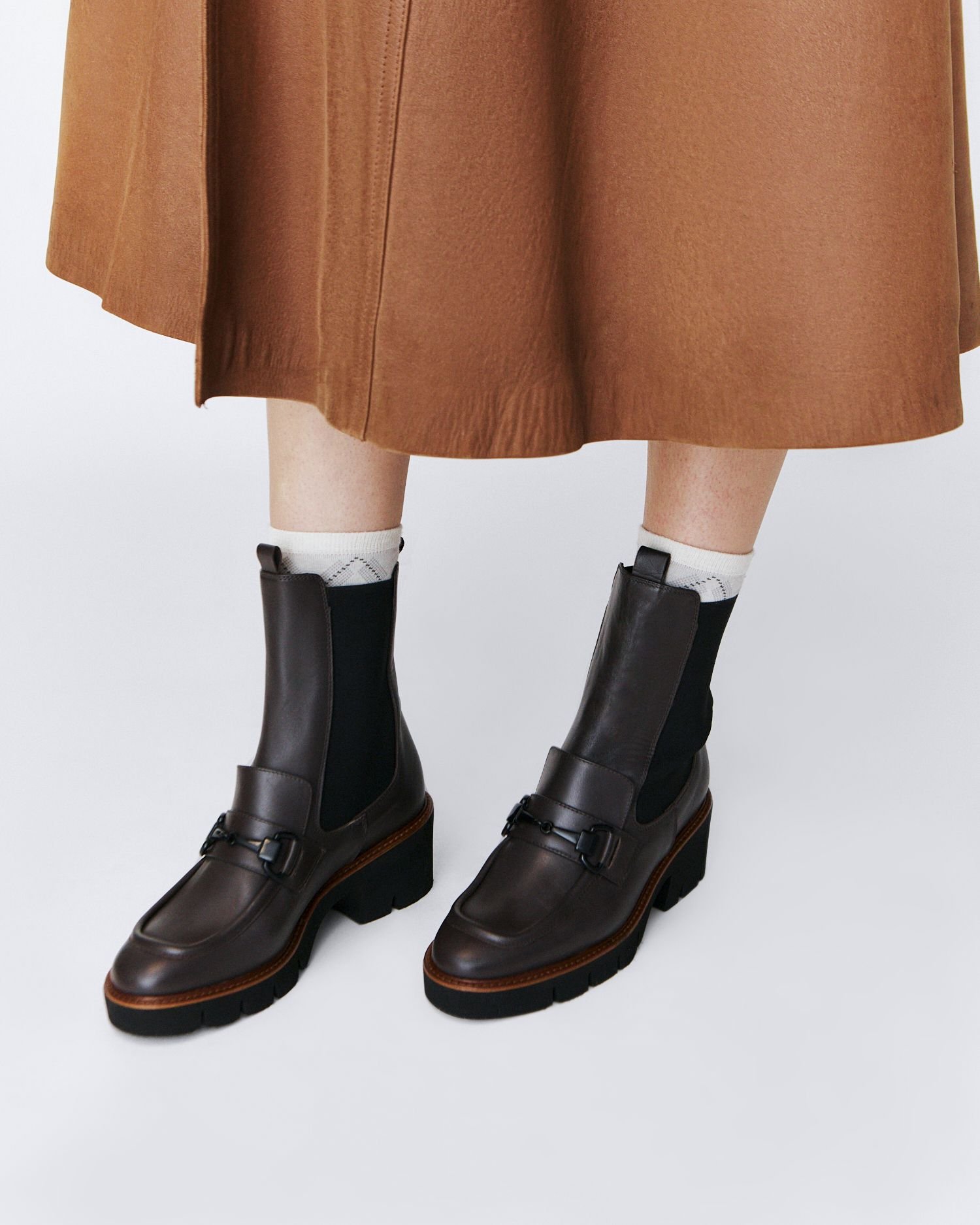 Темно-коричневые ботинки из натуральной кожи - Image 4 of 4