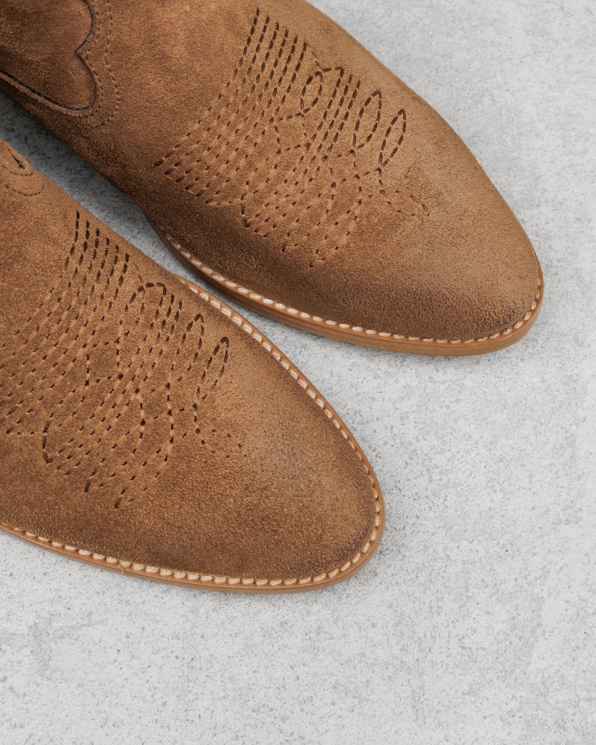 Коричневые замшевые казаки - Image 3 of 5