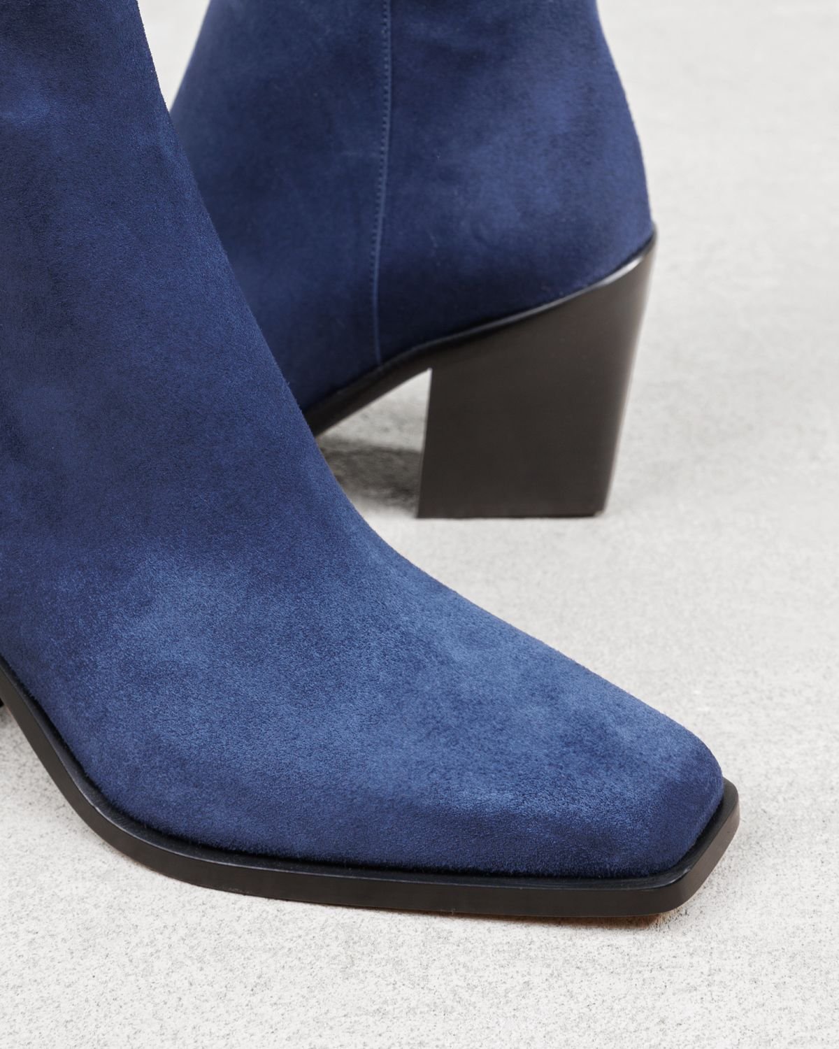 Синие замшевые ботильоны - Image 4 of 8