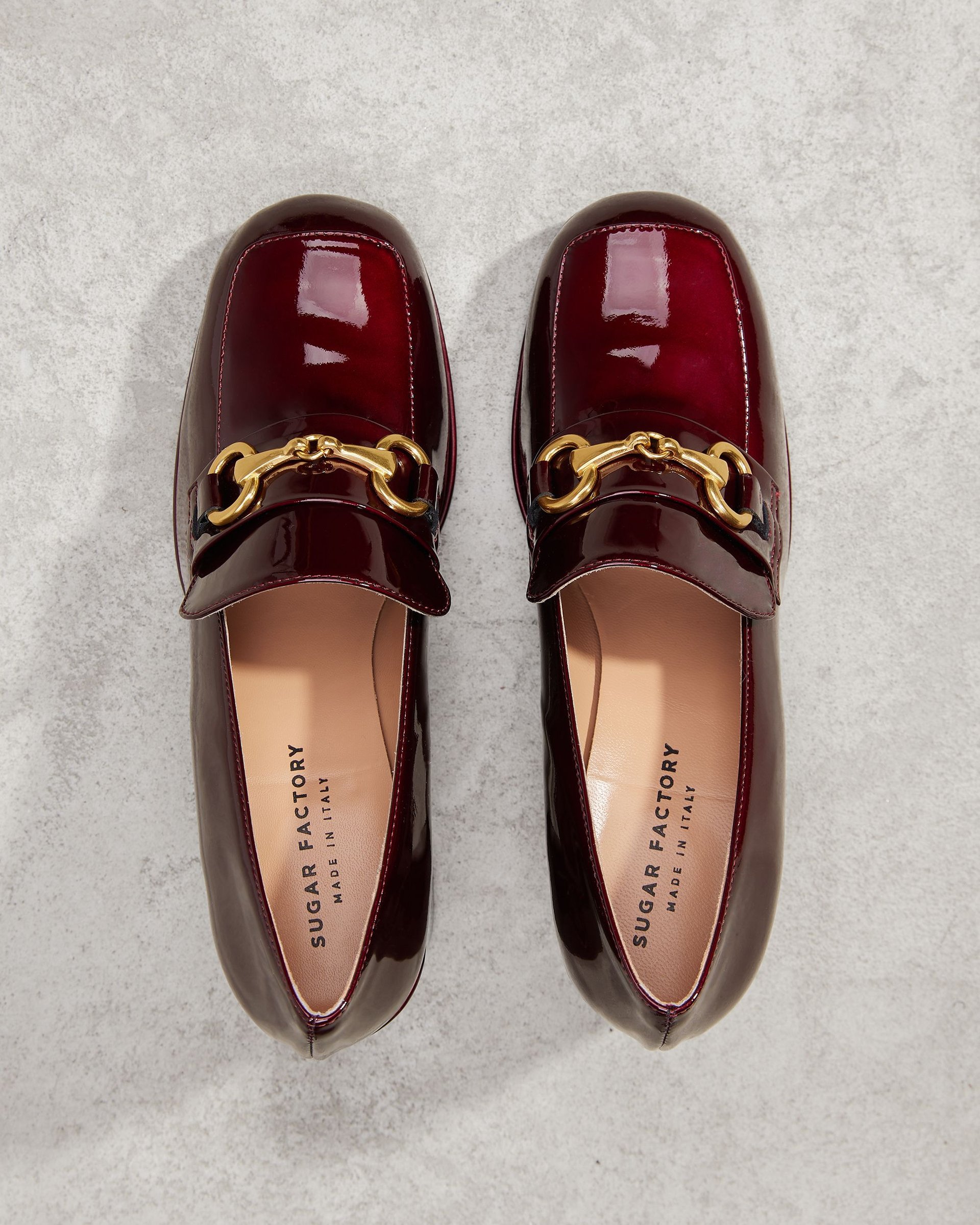 Бордовые кожаные туфли - Image 2 of 6