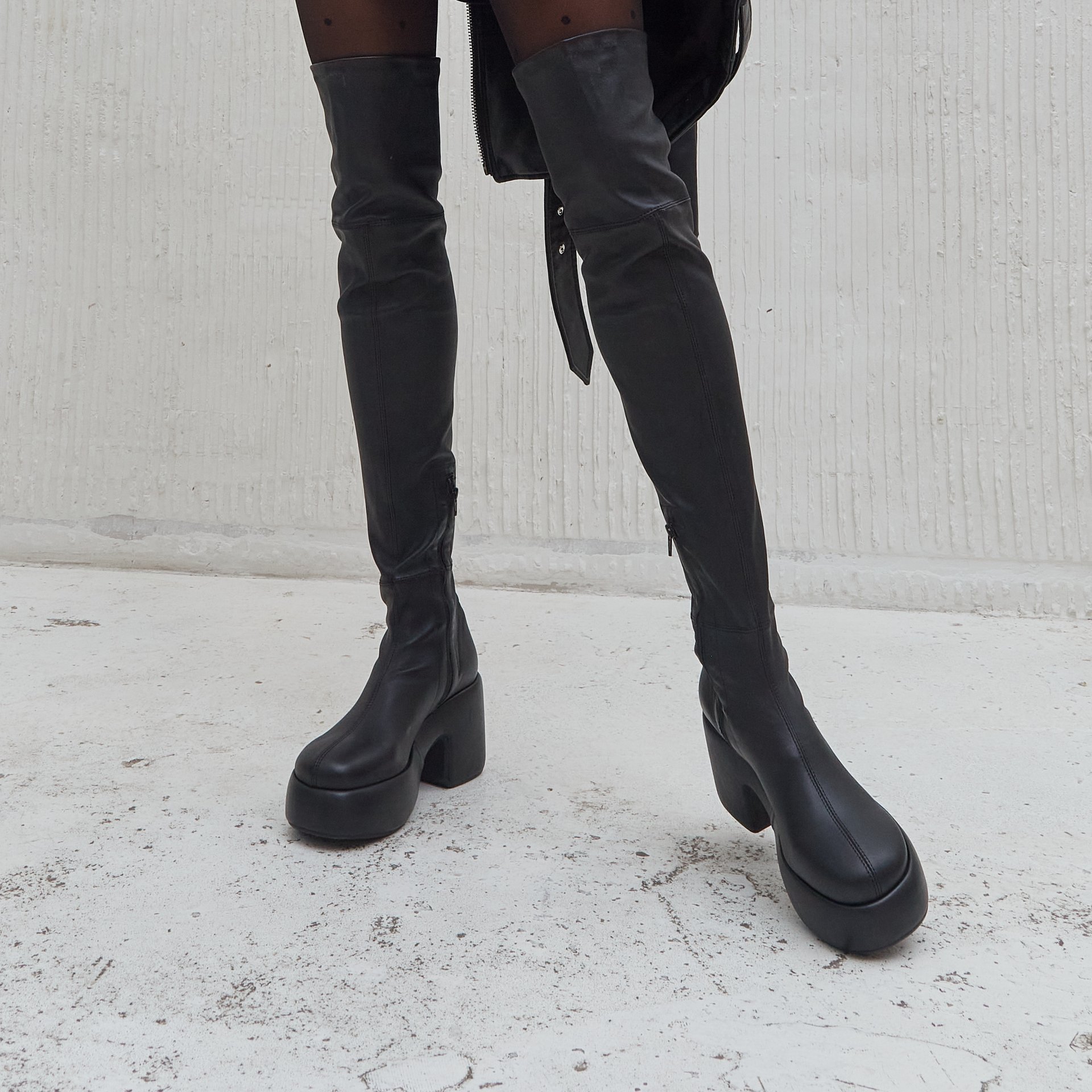 Черные кожаные сапоги - Image 4 of 4