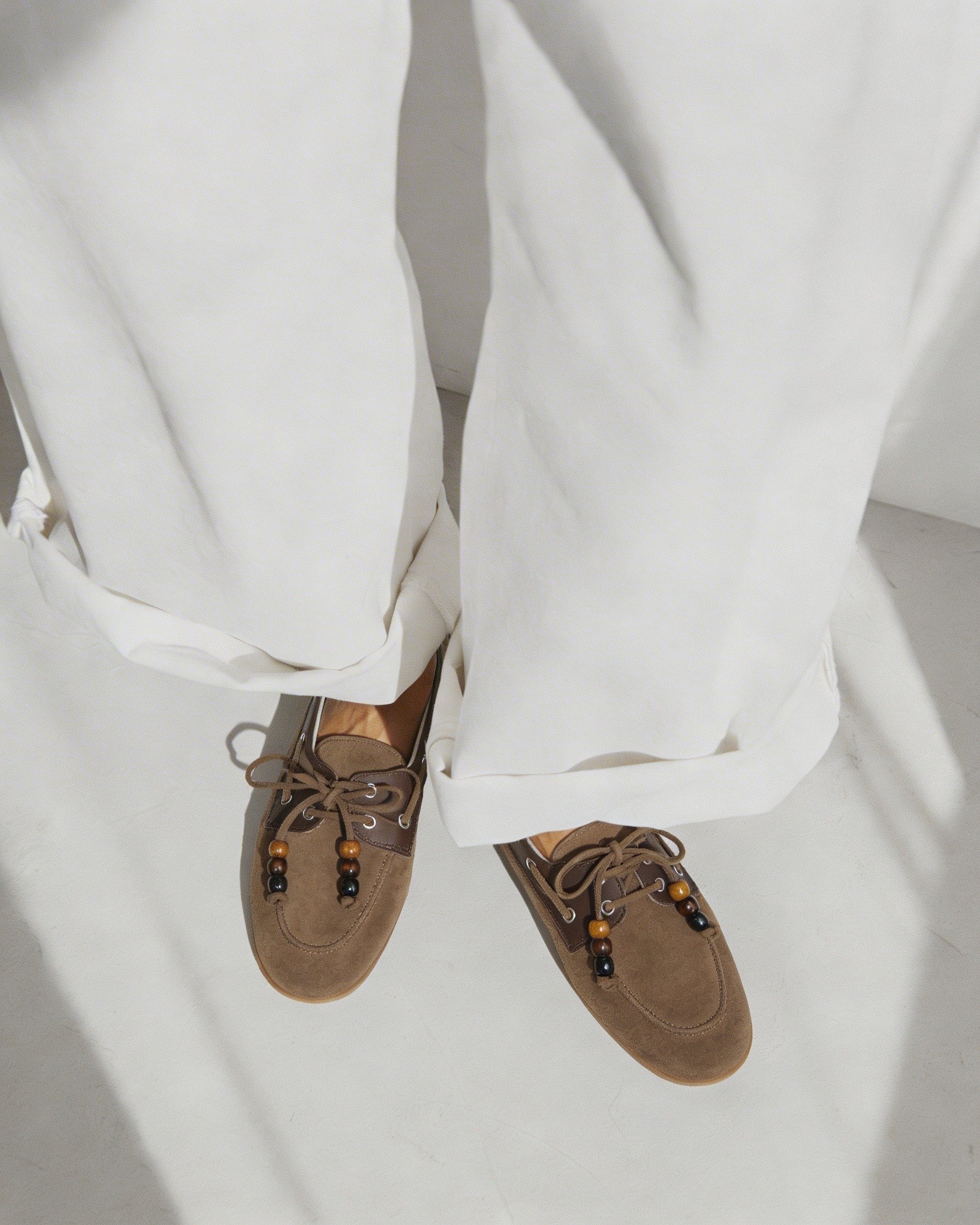 Коричневые замшевые мокасины  - Image 5 of 5