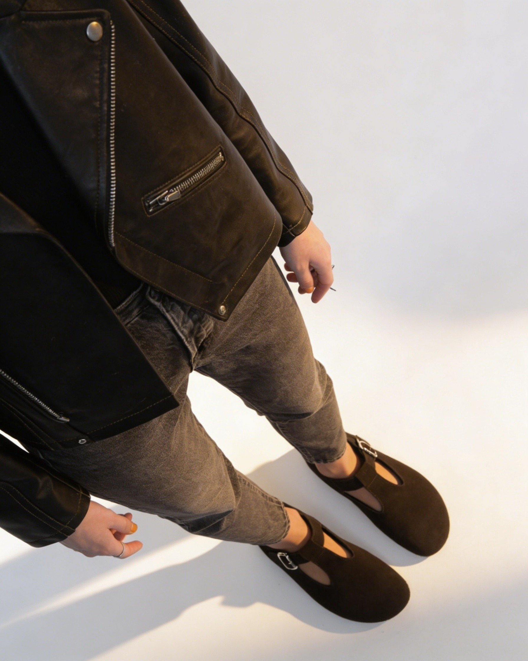 Темно-коричневые замшевые туфли - Image 2 of 5