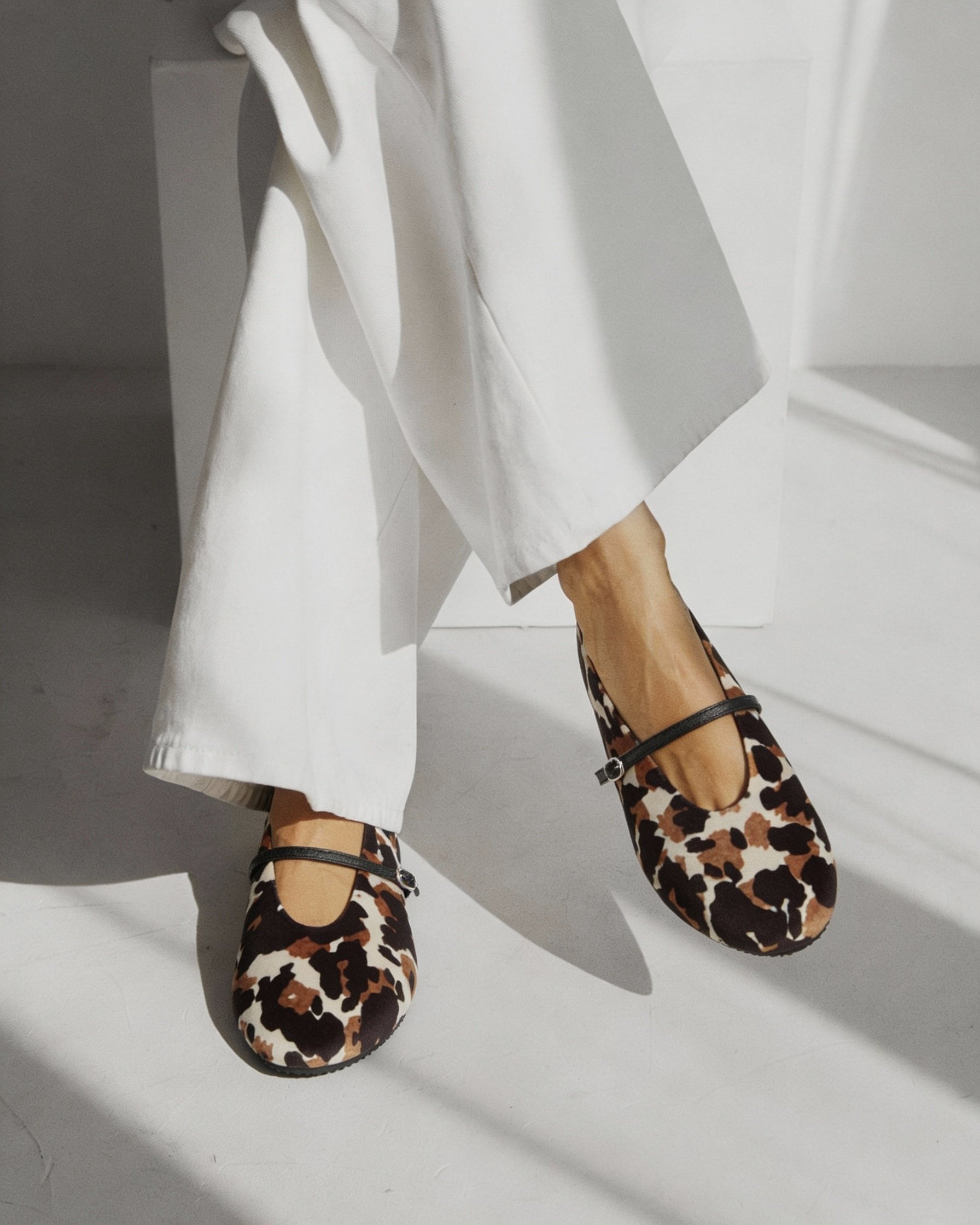 Балетки из вельвета с анималистичным принтом - Image 5 of 5