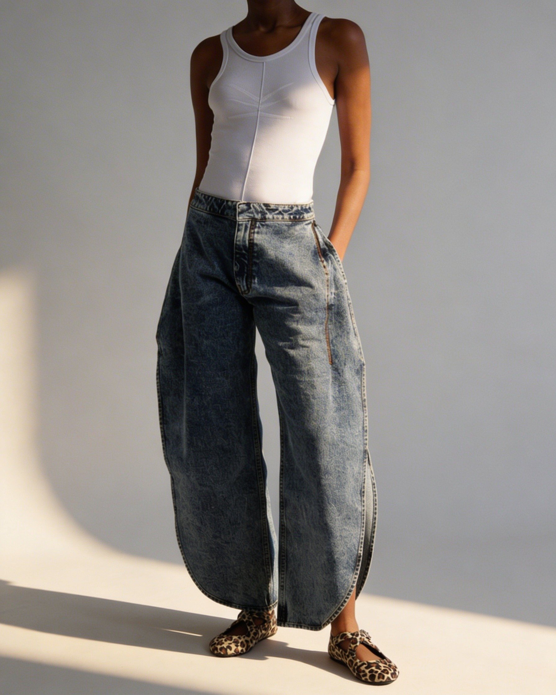 Туфли из вельвета с леопардовым принтом - Image 2 of 5