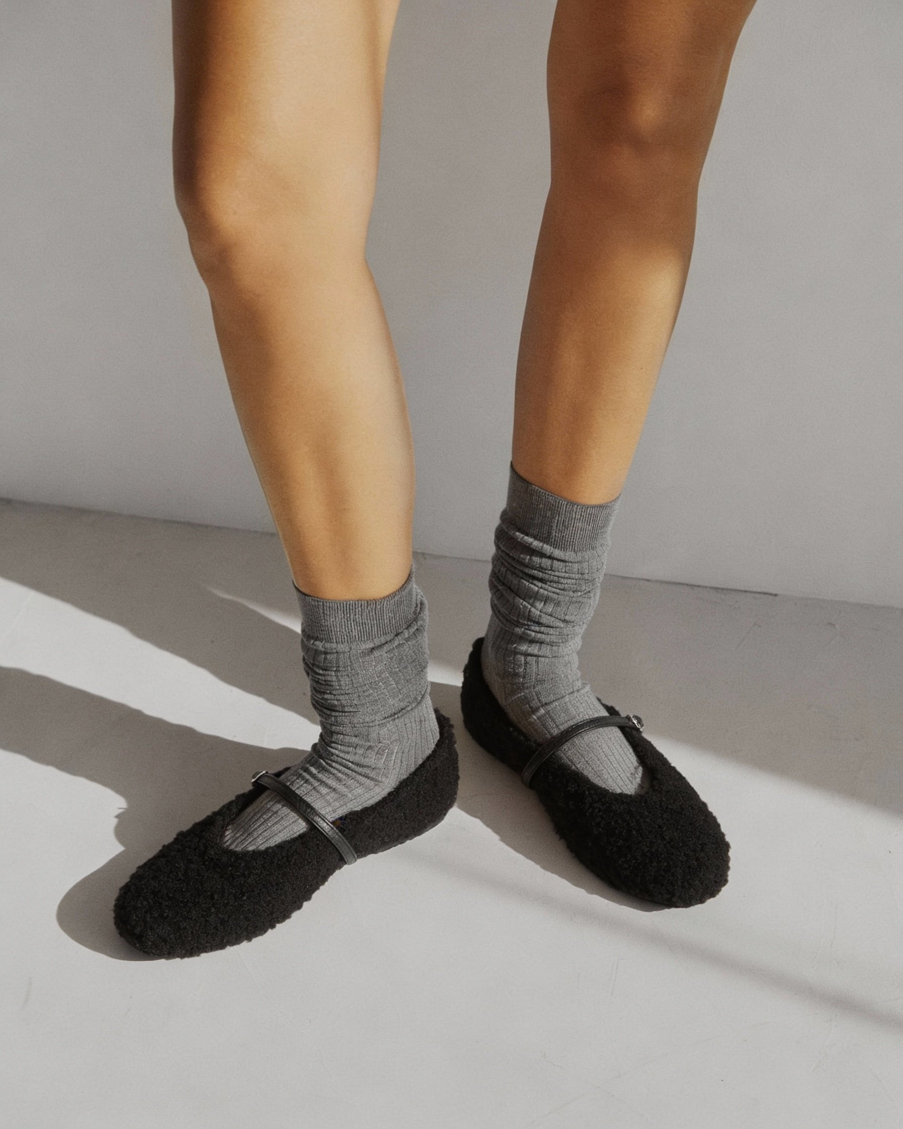 Черные балетки из экомеха - Image 5 of 5