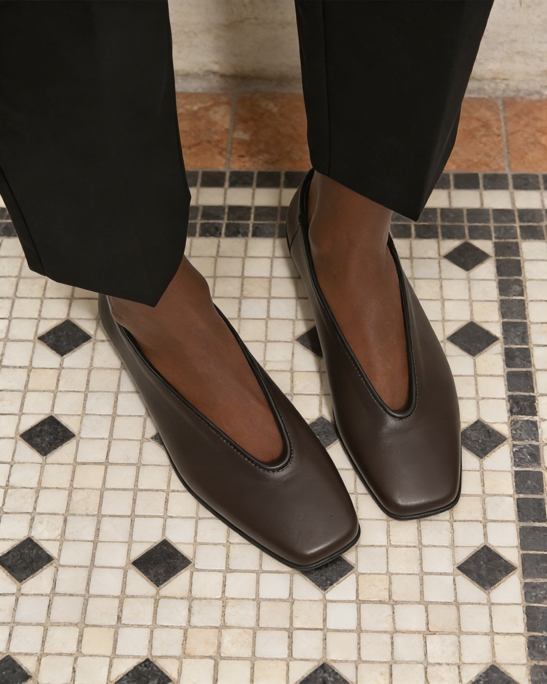 Темно-коричневые балетки из натуральной кожи - Image 2 of 5