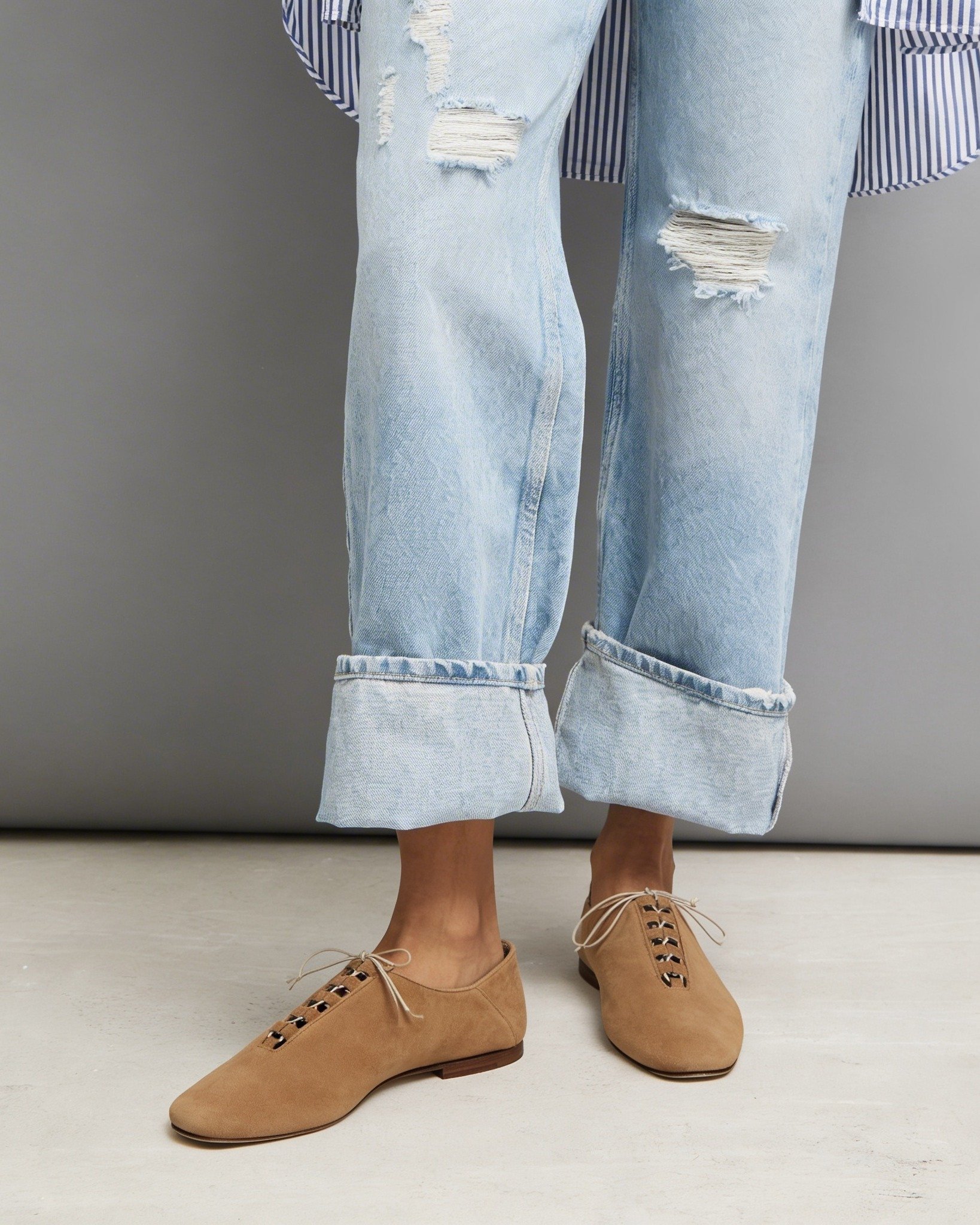 Коричневые замшевые туфли - Image 2 of 5