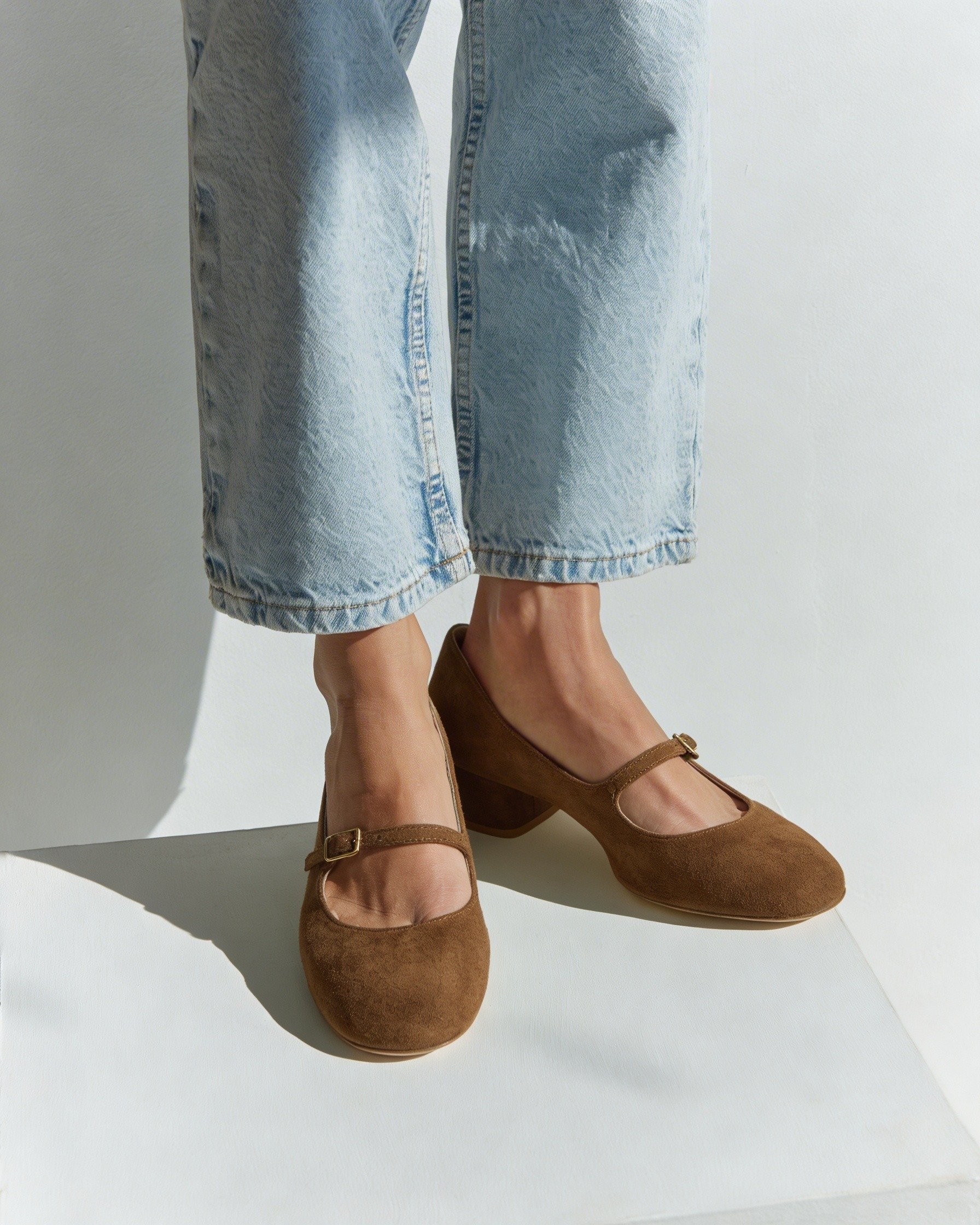 Коричневые замшевые туфли  - Image 5 of 5