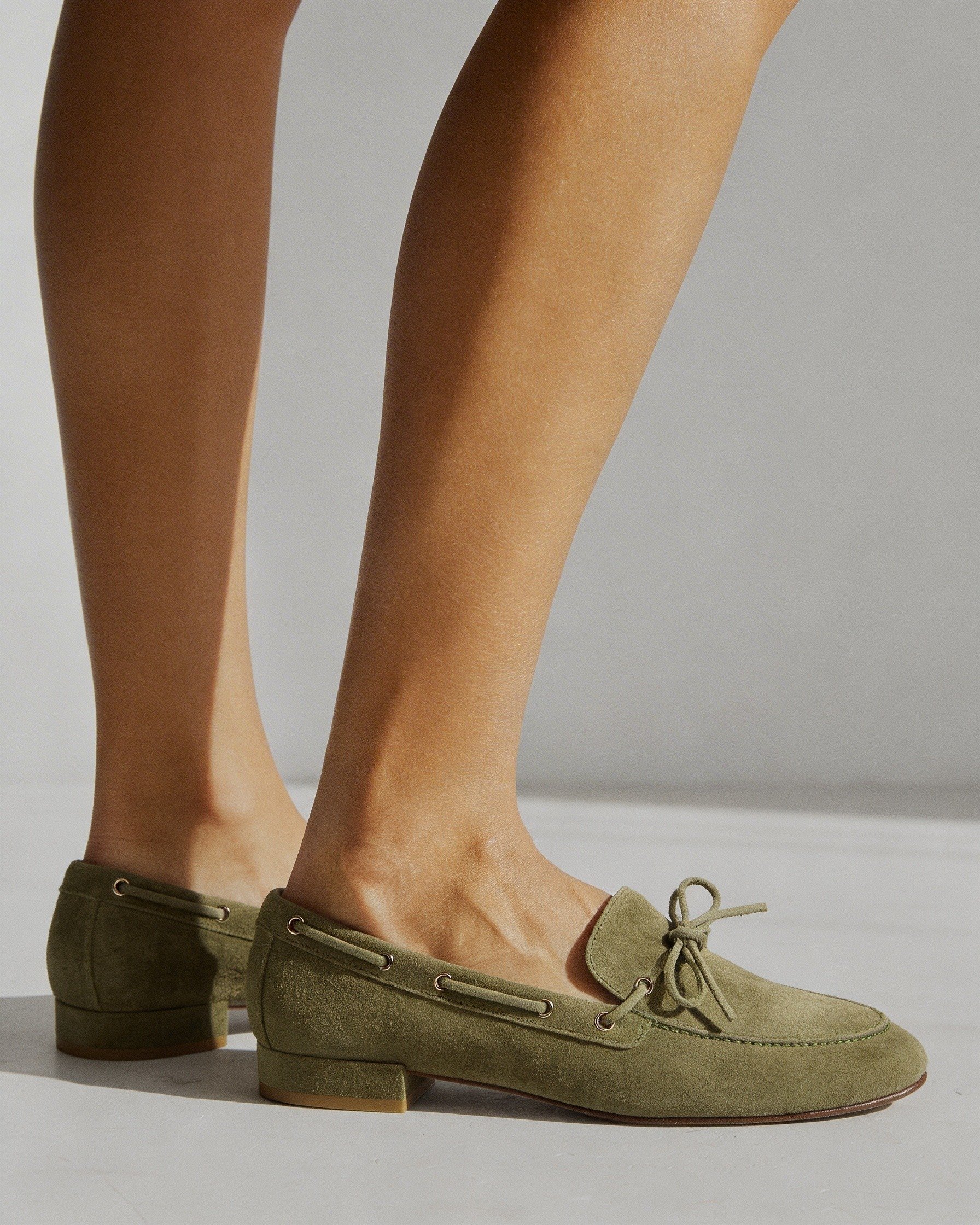 Зеленые замшевые лоферы - Image 2 of 5