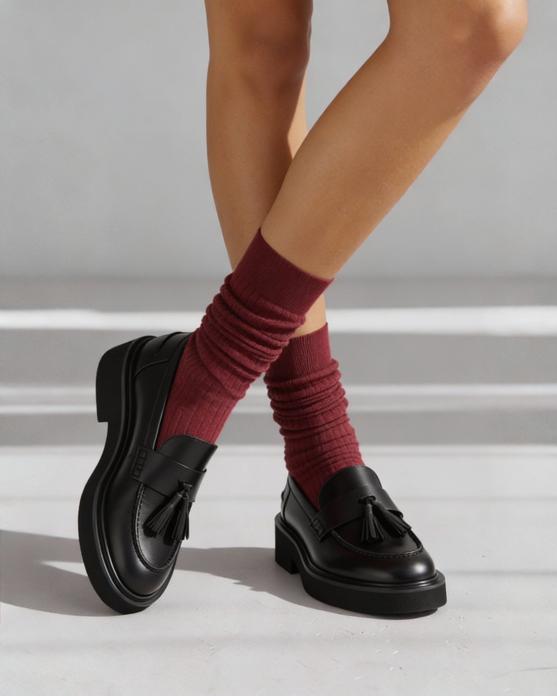 Черные кожаные туфли на платформе - Image 5 of 5