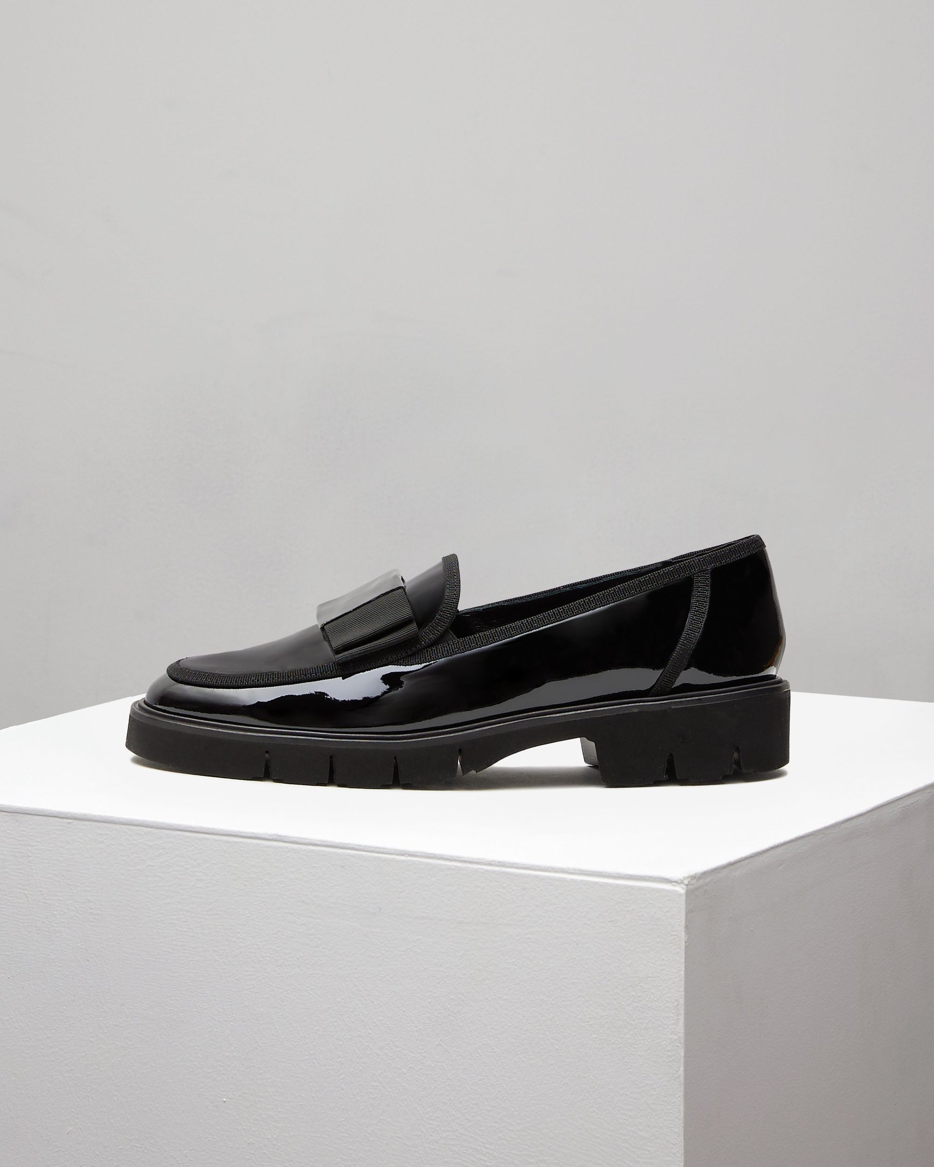 Черные кожаные лоферы - Main image