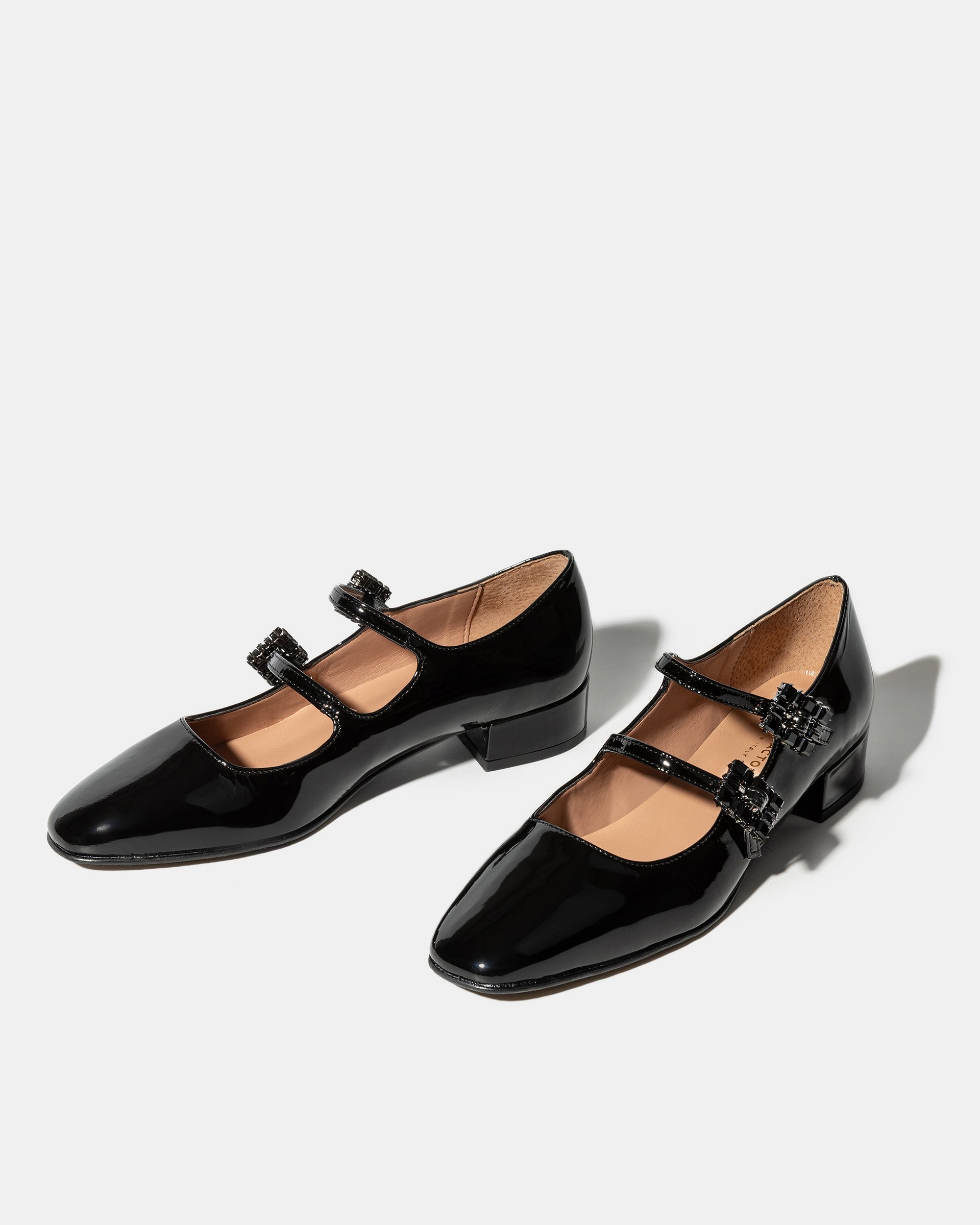 Черные лакированные туфли на низком каблуке - Image 5 of 5