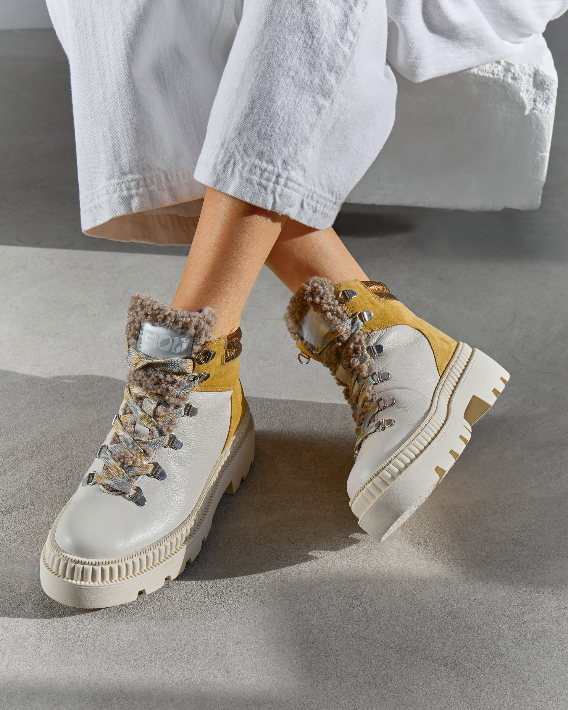 Белые кожаные ботинки - Image 5 of 7