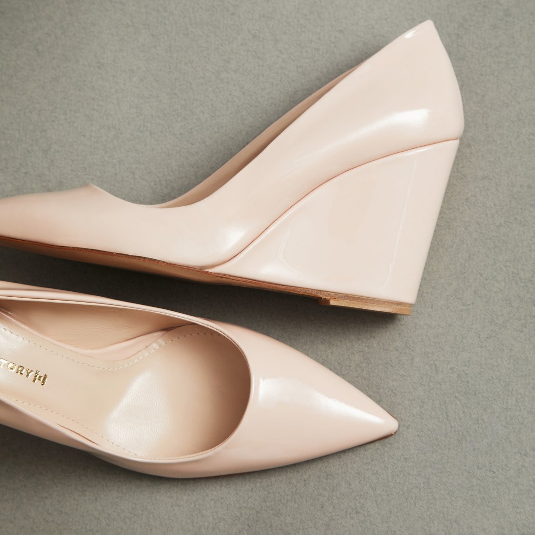 Бежевые кожаные туфли - Image 2 of 2