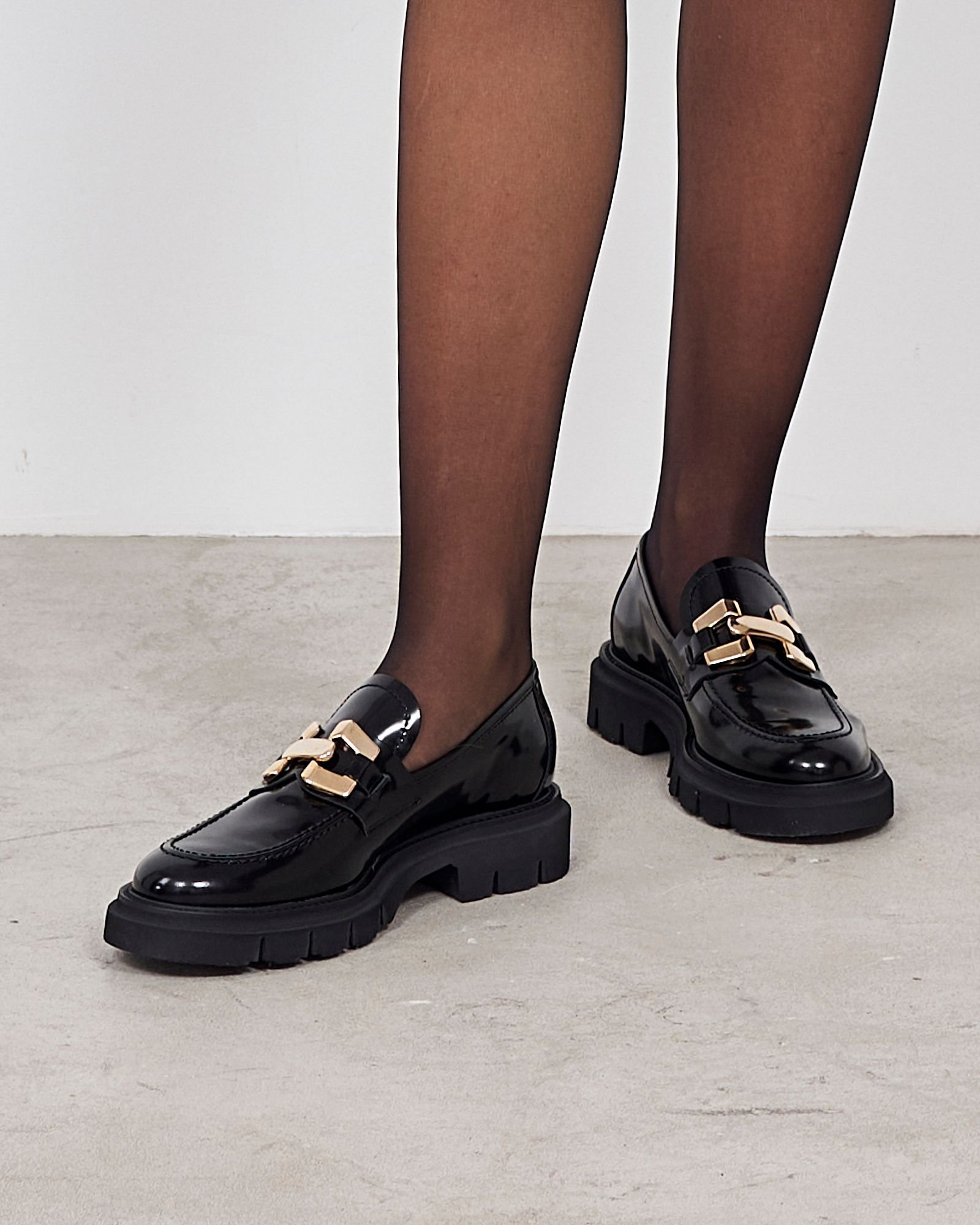 Черные кожаные лоферы - Image 4 of 4