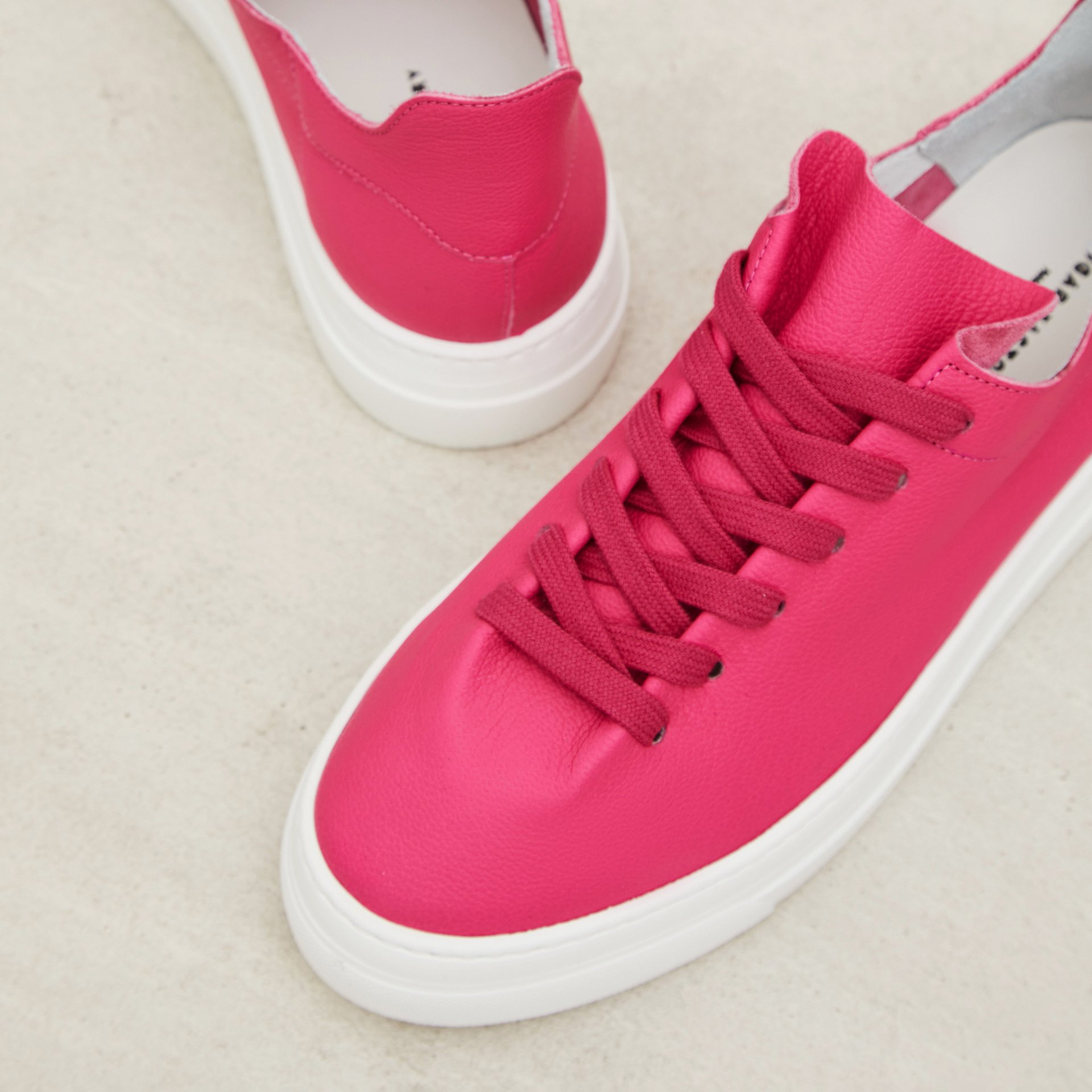 Розовые кожаные кеды - Image 3 of 5