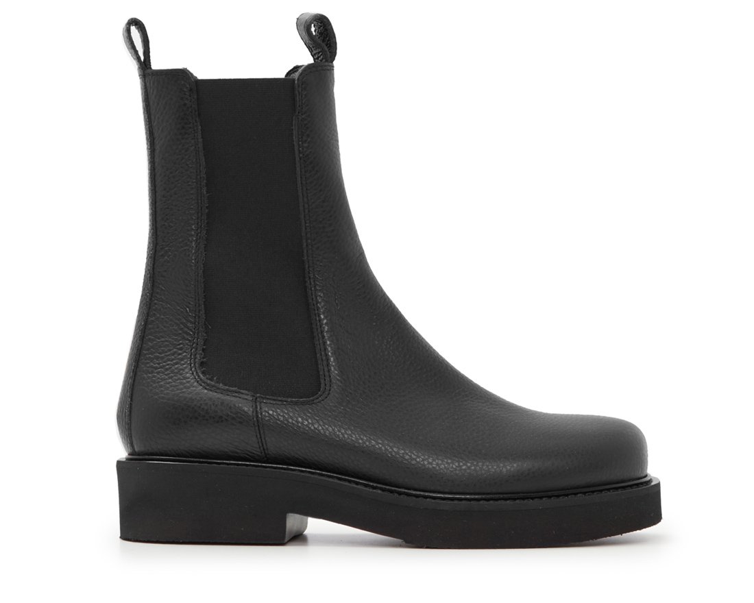 Черные кожаные челси - Main image