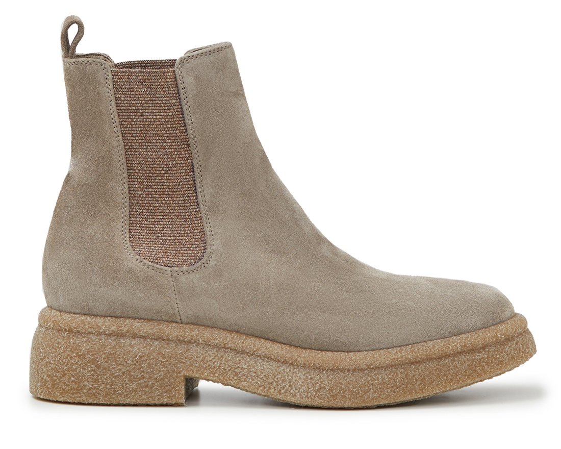 Бежевые замшевые челси - Main image