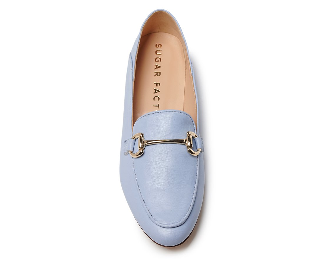 Голубые кожаные лоферы - Image 4 of 5