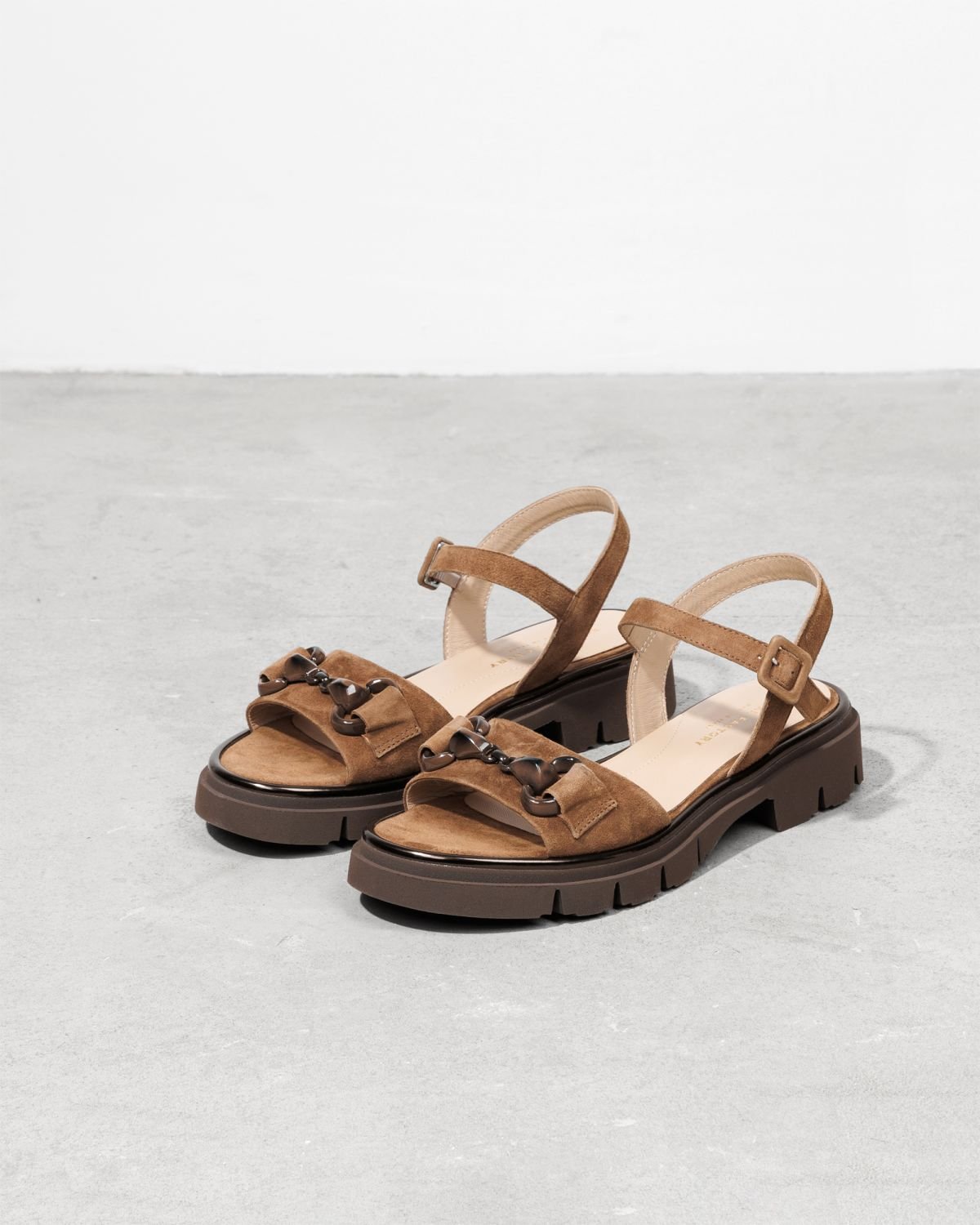 Коричневые замшевые сандалии - Image 3 of 7