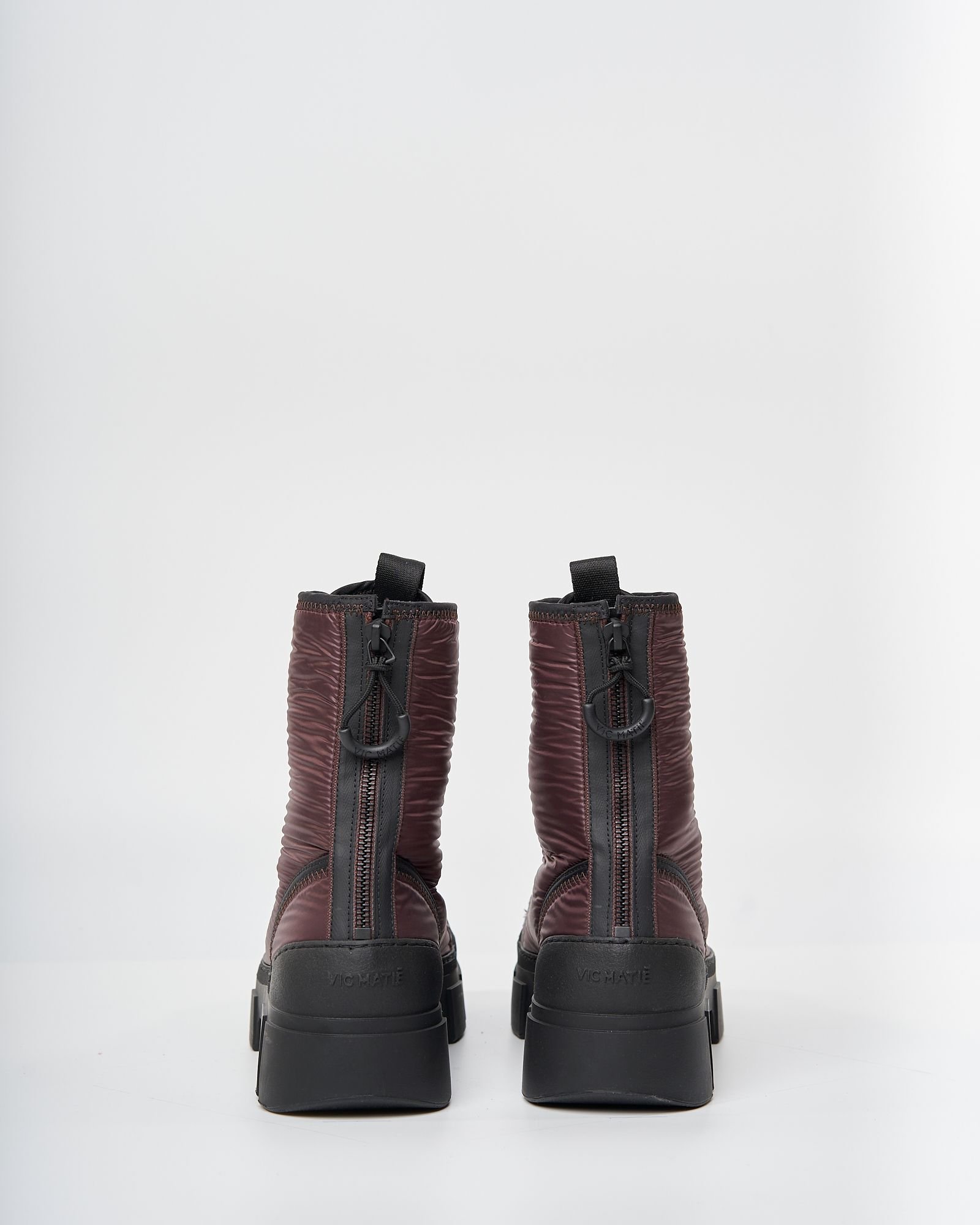 Бордовые текстильные ботинки - Image 4 of 5