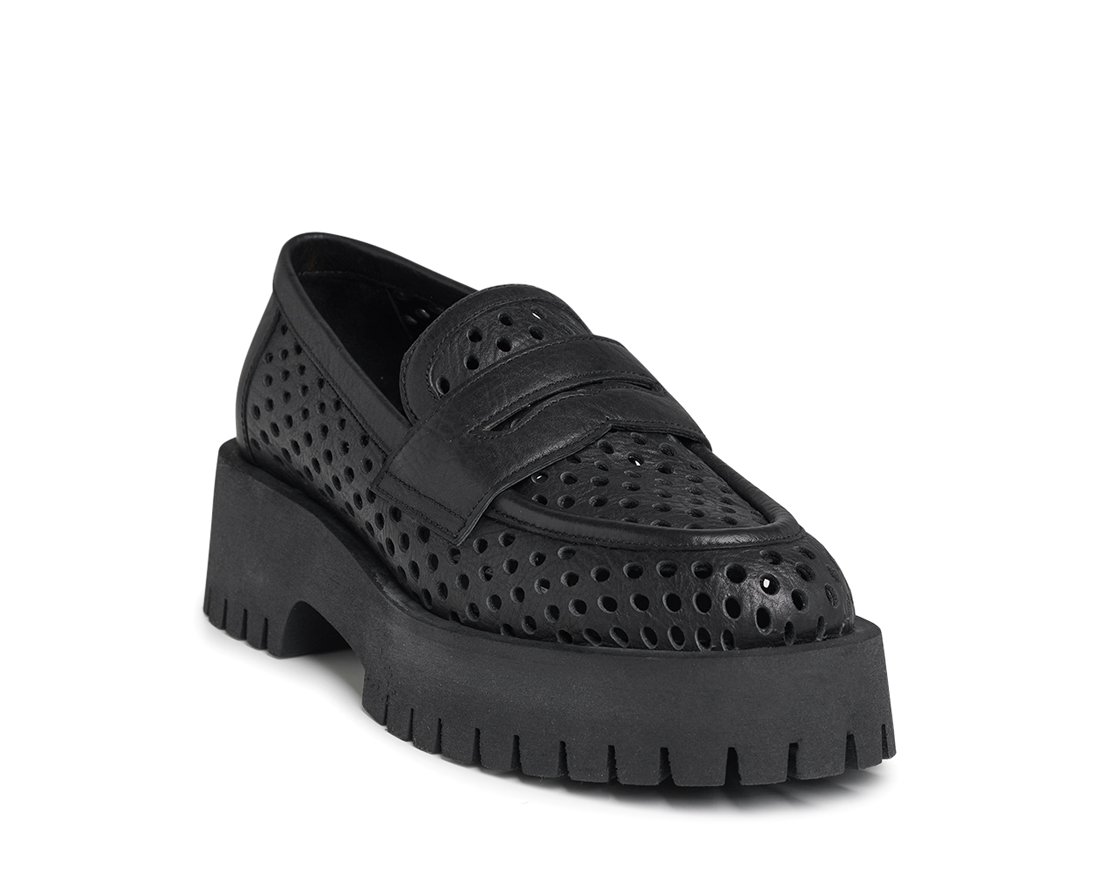 Черные кожаные лоферы - Image 2 of 5