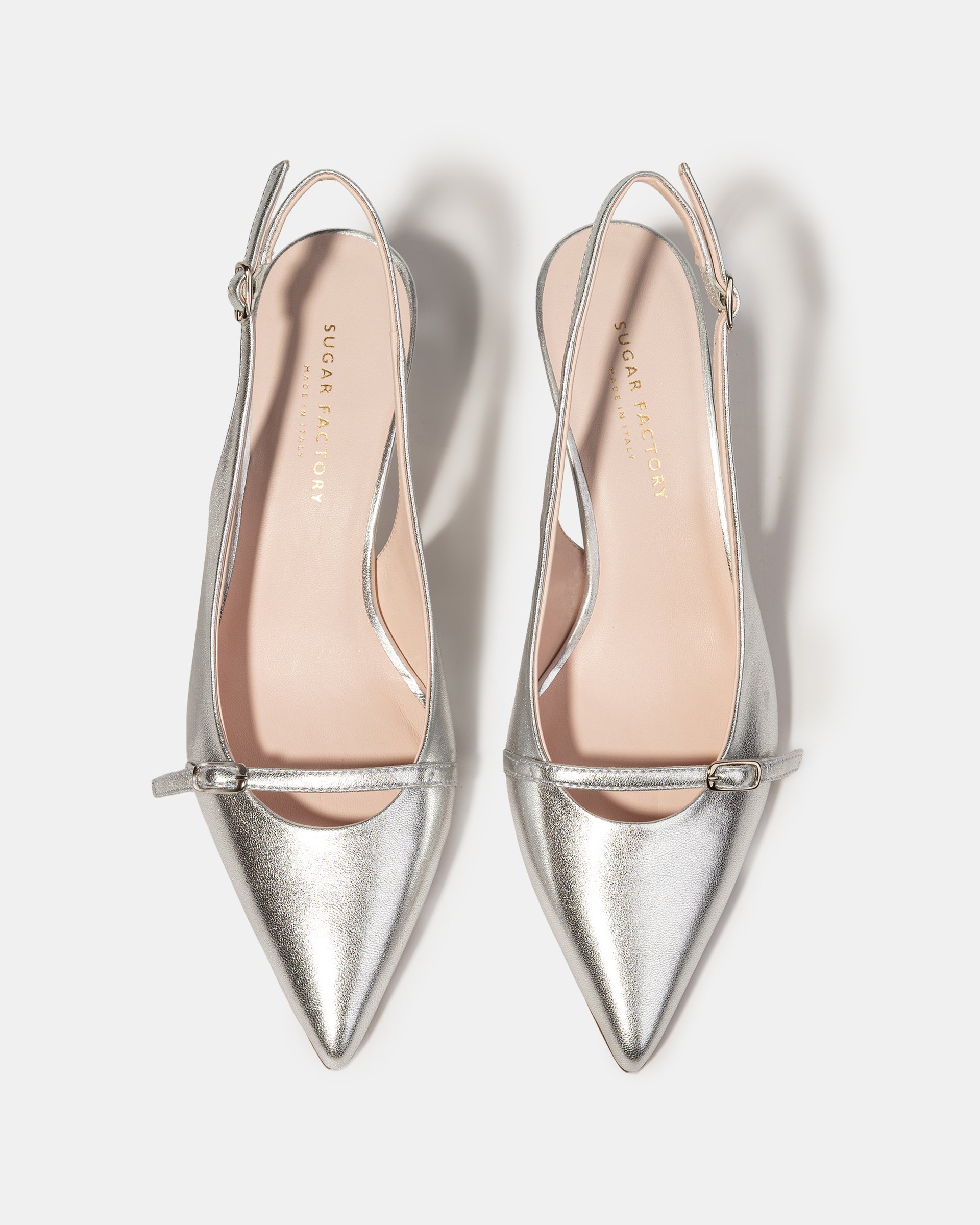 Серебристые туфли из натуральной кожи - Image 3 of 5