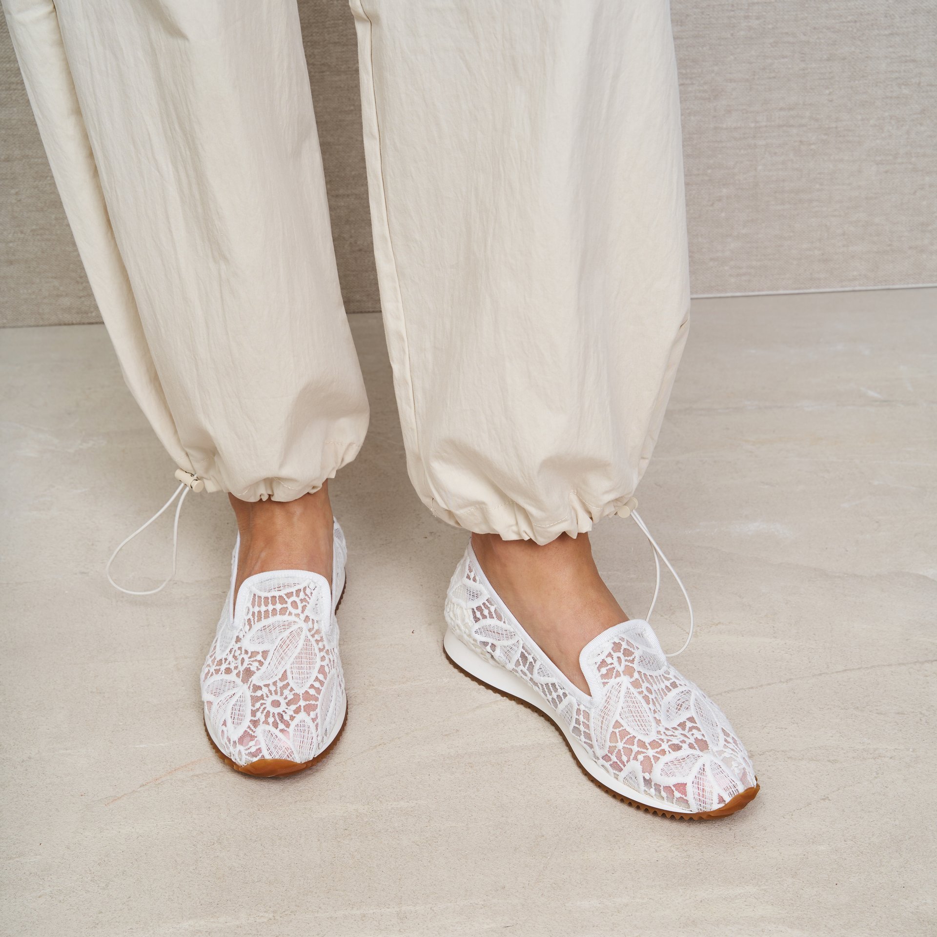 Белые текстильные кеды - Image 4 of 6