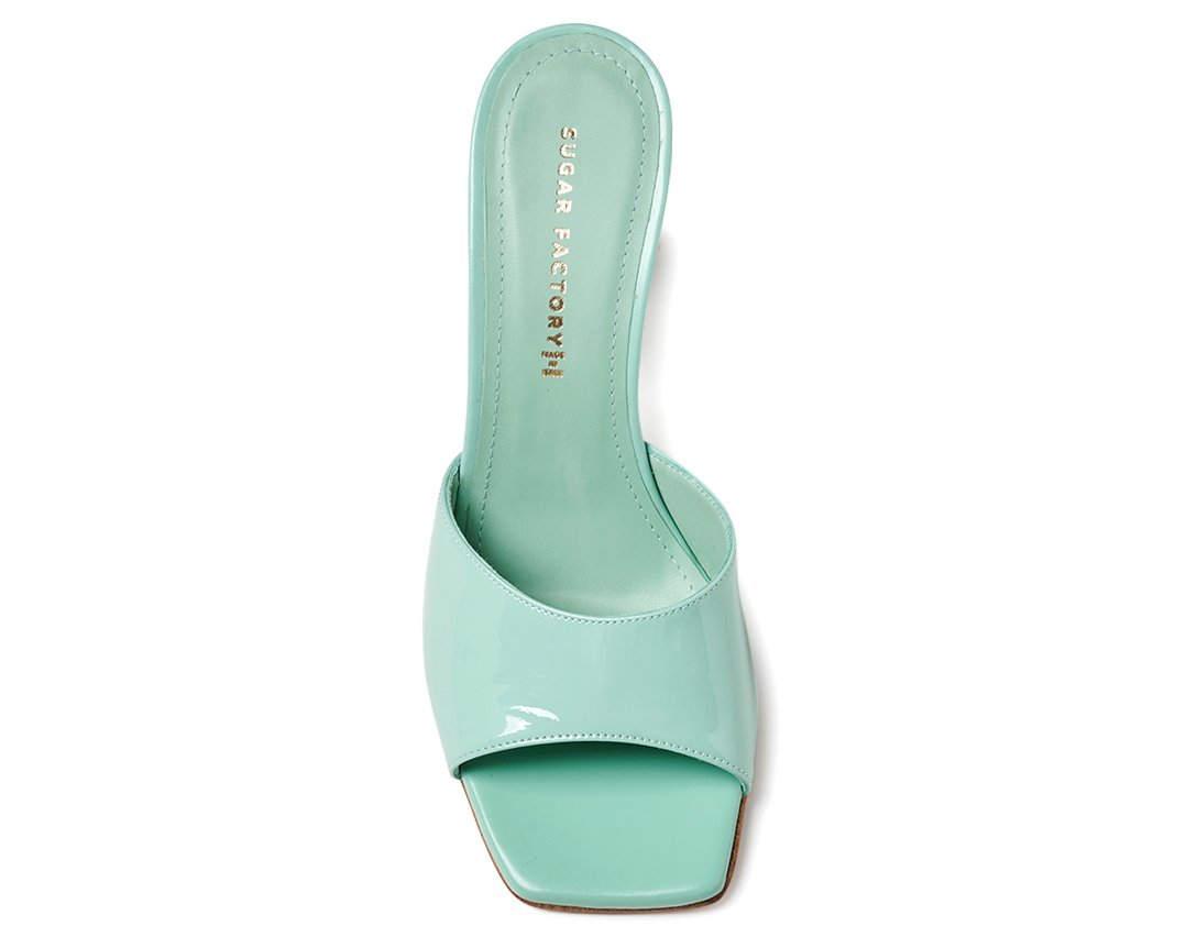 Светло-зеленые лаковые мюли - Image 4 of 5