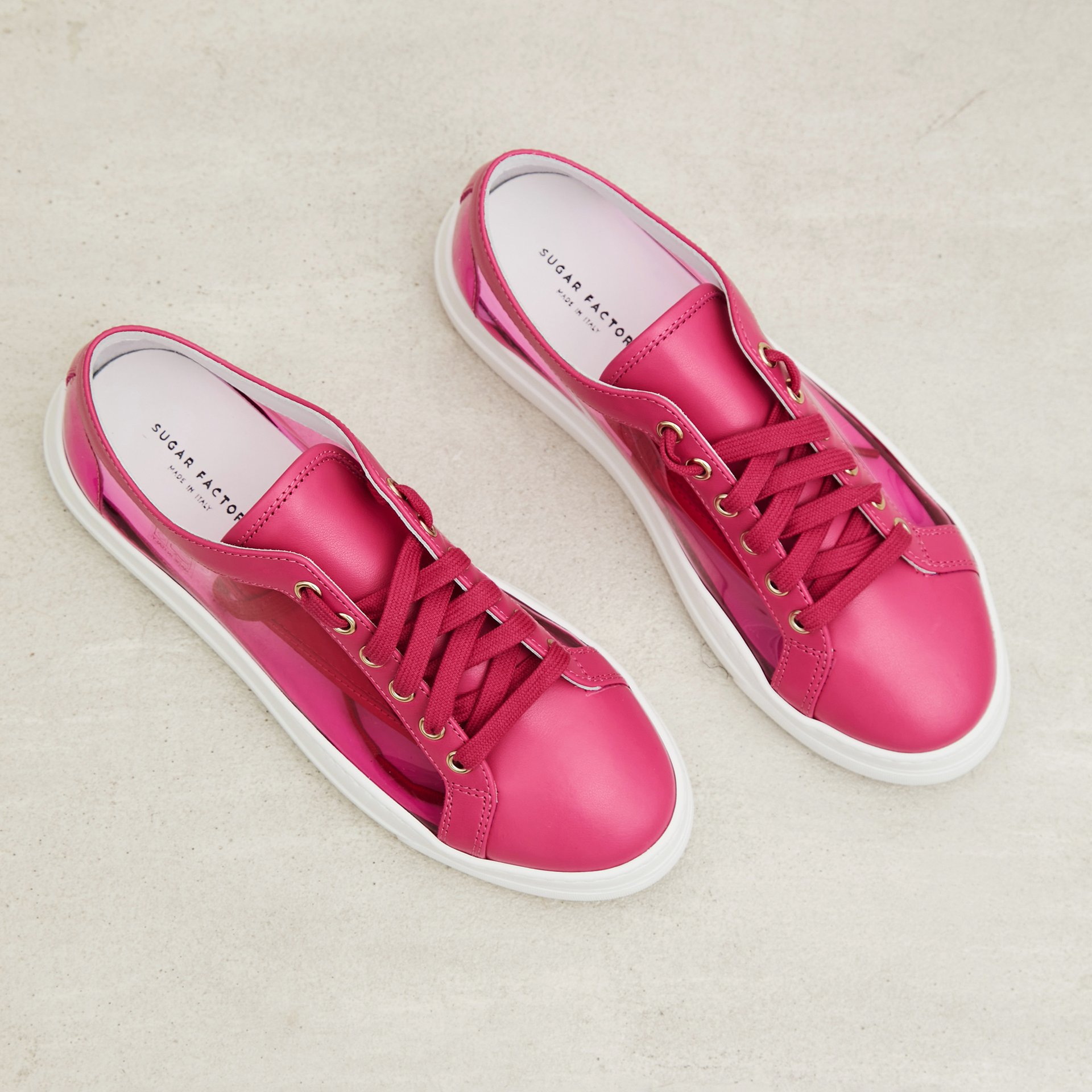 Розовые кожаные кеды - Image 2 of 5