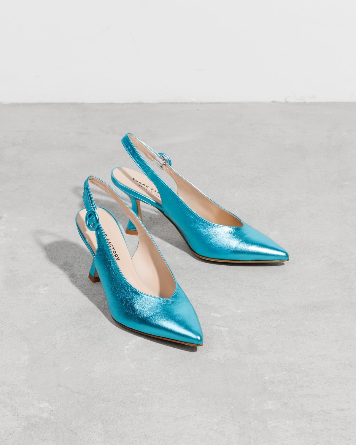 Голубые кожаные туфли - Image 3 of 6