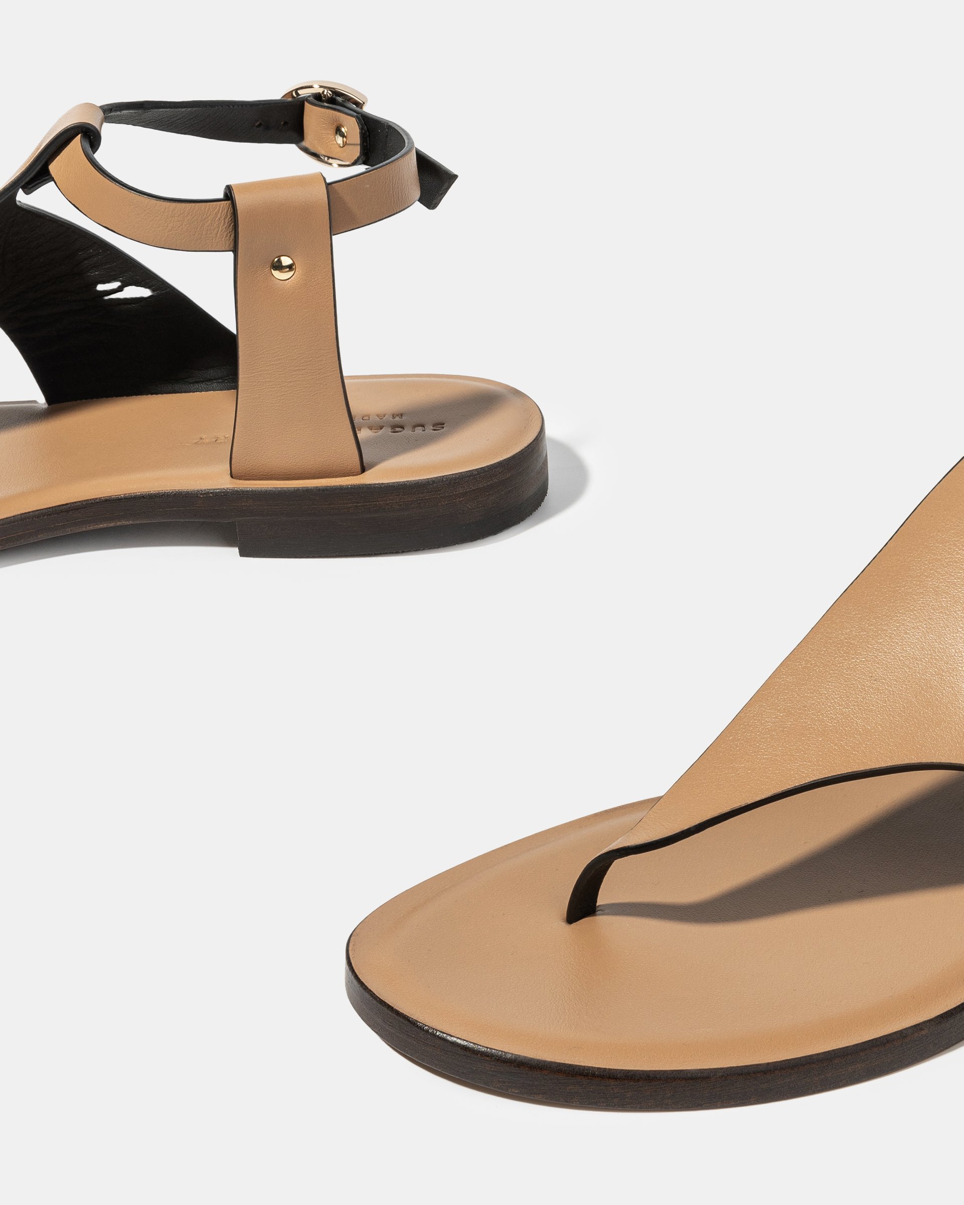 Бежевые кожаные сандалии - Image 4 of 4