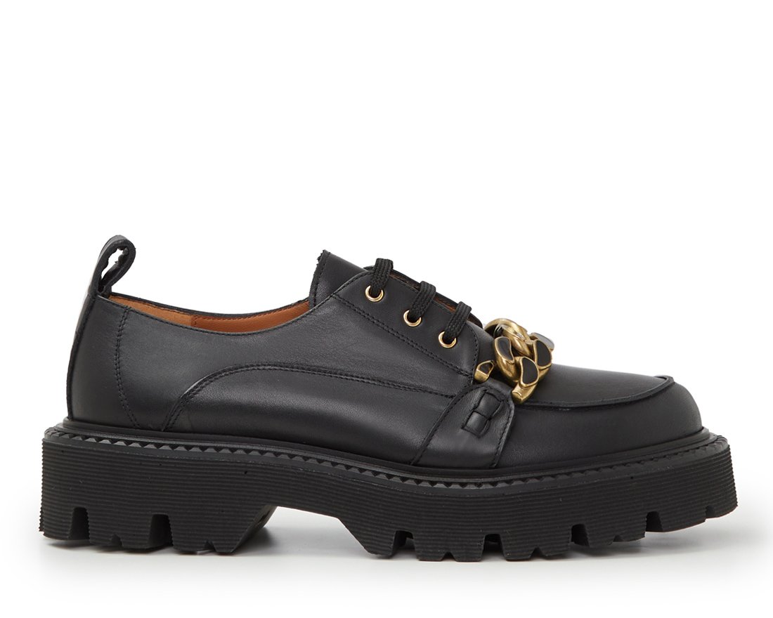 Черные кожаные лоферы - Main image